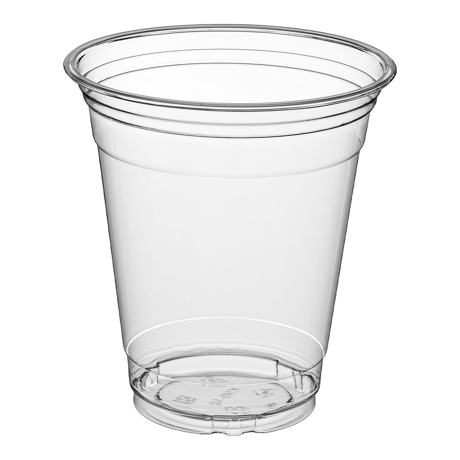 12 oz Clear PET Plastic Cold Cup with 98mm-1,000/Case