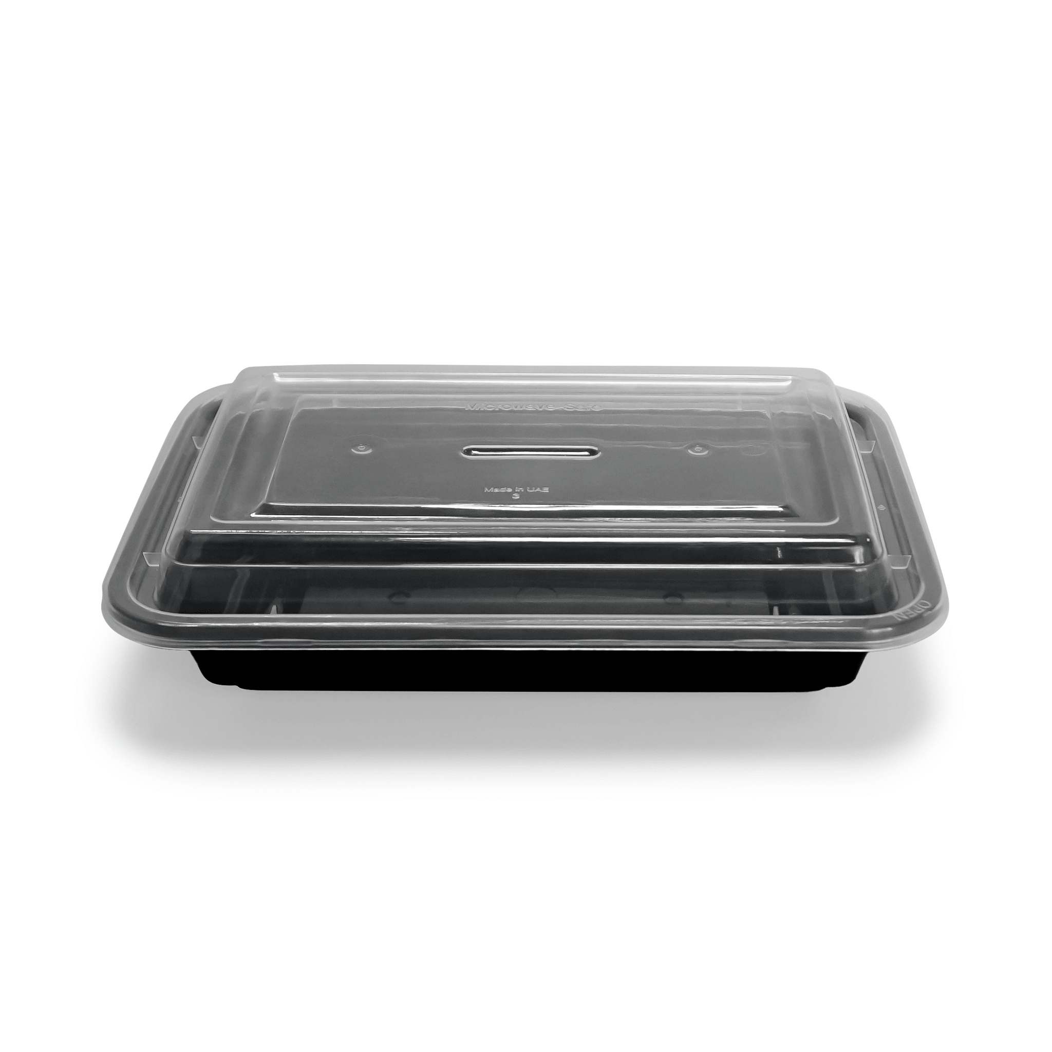 [150ct] 16 oz PP Plastic Microwavable take - out Containers & Lids | Rectangular | Black - Biocean by Danube BlueBiocean