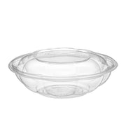 [150ct] 16oz PET Salad Bowl with Lid | Clear - Biocean by Danube BlueBiocean