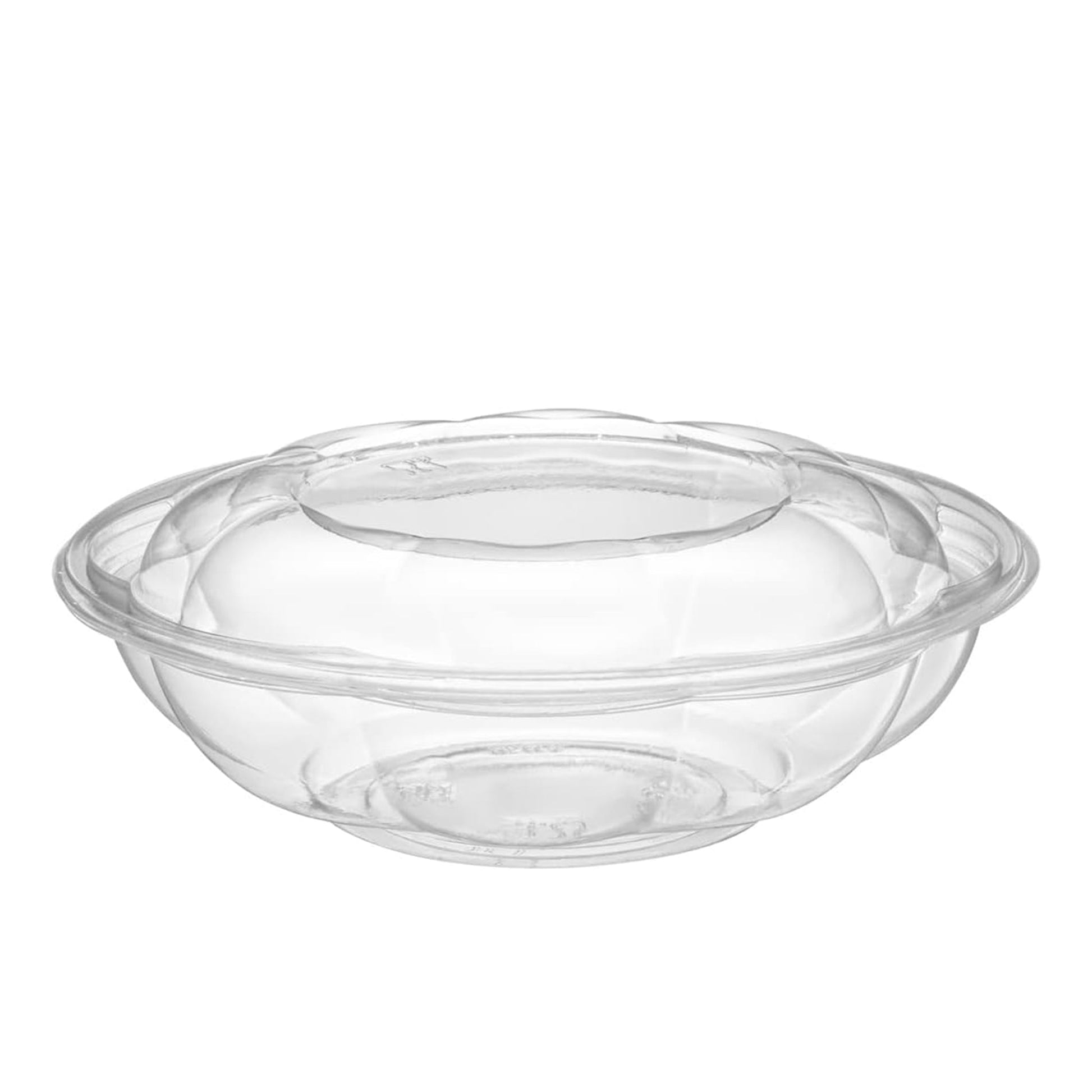 [150ct] 24oz PET Salad Bowl with Lid | Clear - Biocean by Danube BlueBiocean