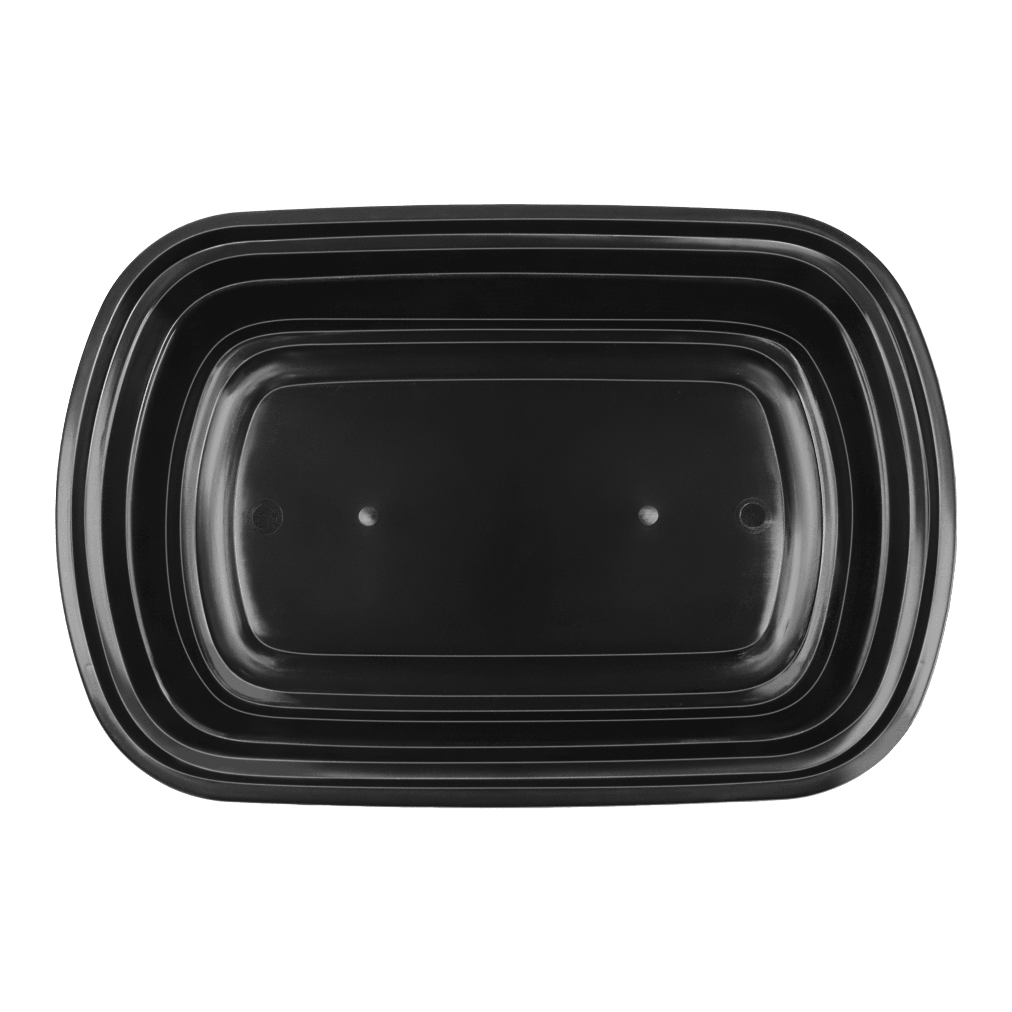 [150ct] 24oz PP Plastic Microwavable Rectangular Food Containers & Lids | Black - Biocean by Danube BlueBiocean
