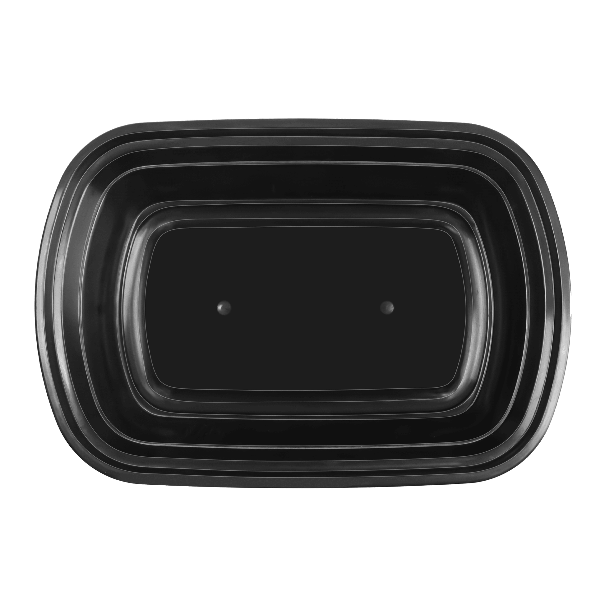 [150ct] 28oz PP Plastic Microwavable Rectangular Food Containers & Lids | Black - Biocean by Danube BlueBiocean