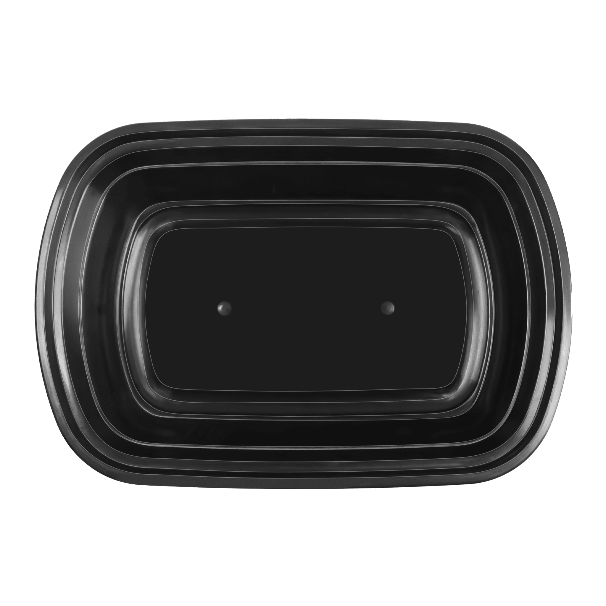 [150ct] 28oz PP Plastic Microwavable Rectangular Food Containers & Lids | Black - Biocean by Danube BlueBiocean