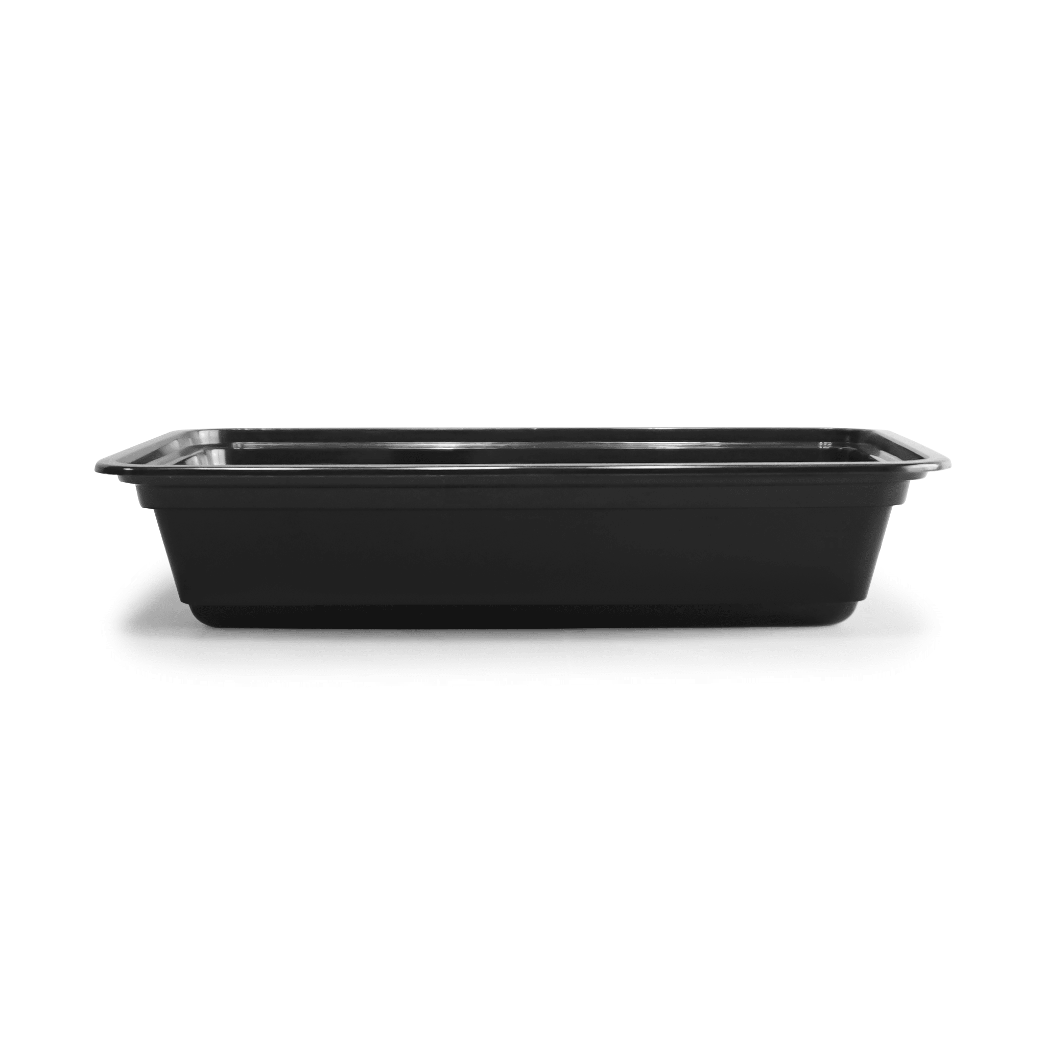 [150ct] 32 oz PP Plastic Microwavable take - out Containers & Lids | Rectangular | Black - Biocean by Danube BlueBiocean