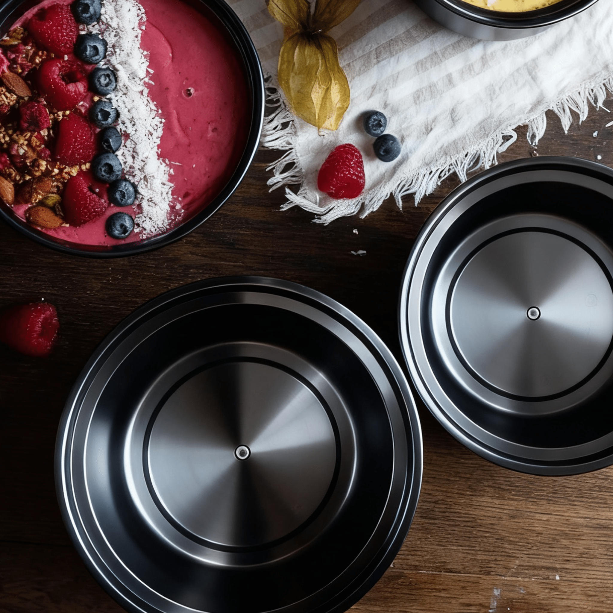 [150ct] 32 oz PP Plastic Microwaveable Takeout Containers & Lids | Round | Black - Biocean by Danube BlueBiocean