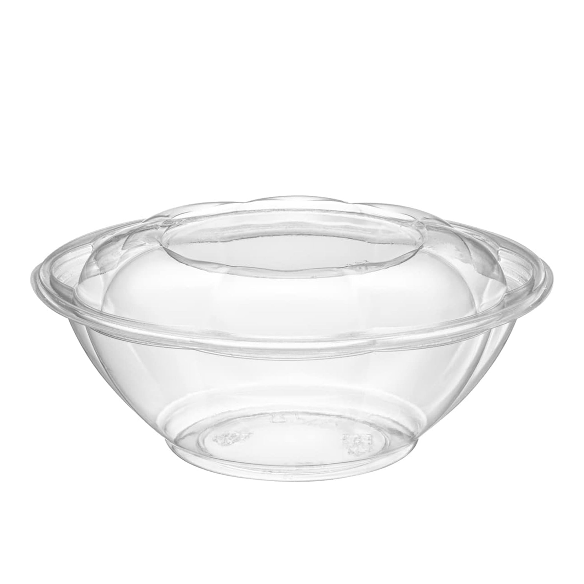 [150ct] 32oz PET Salad Bowl with Lid | Clear - Biocean by Danube BlueBiocean