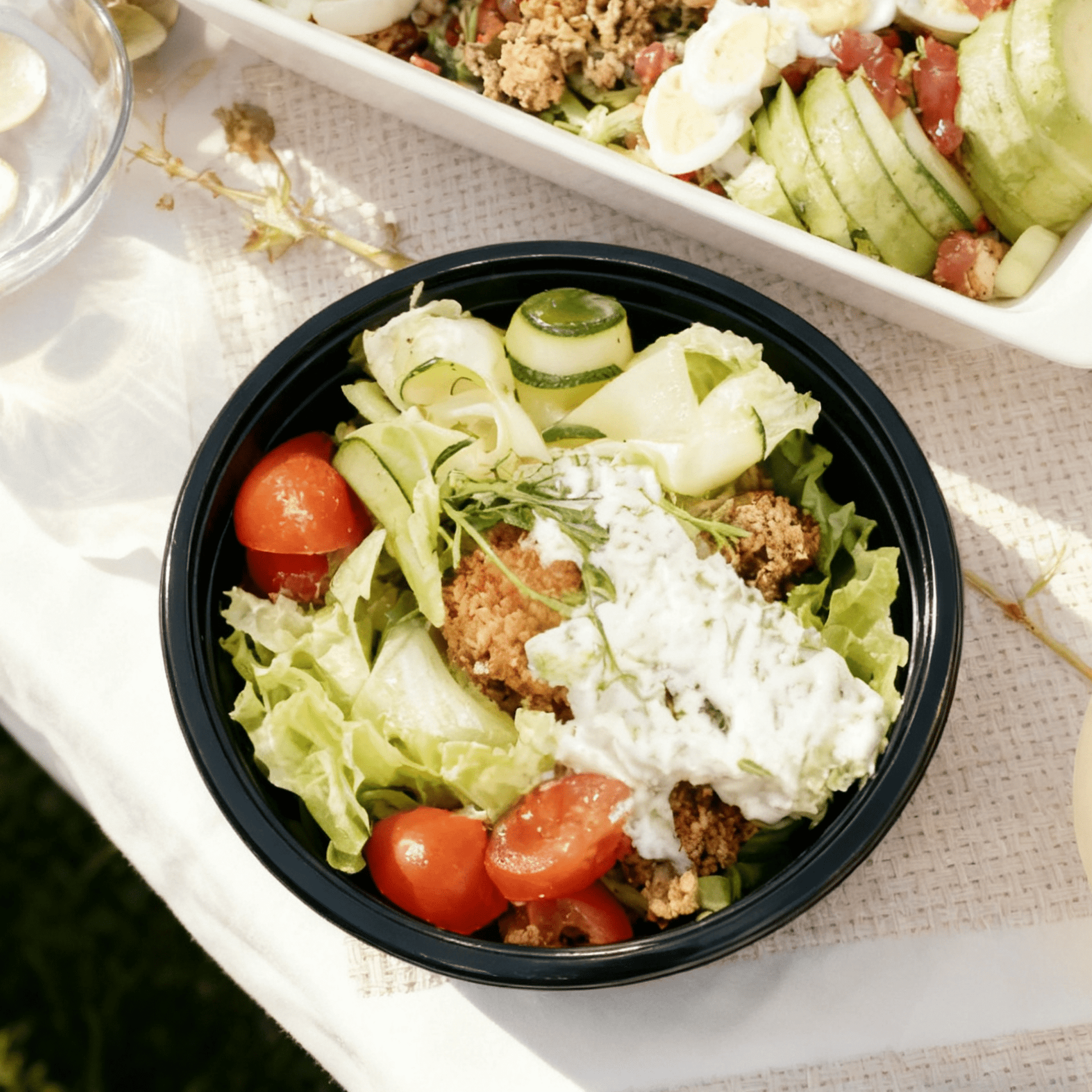 [150ct] 36 oz Microwaveable Heavy Weight Bowls & Lids | Round | Black - Biocean by Danube BlueBiocean