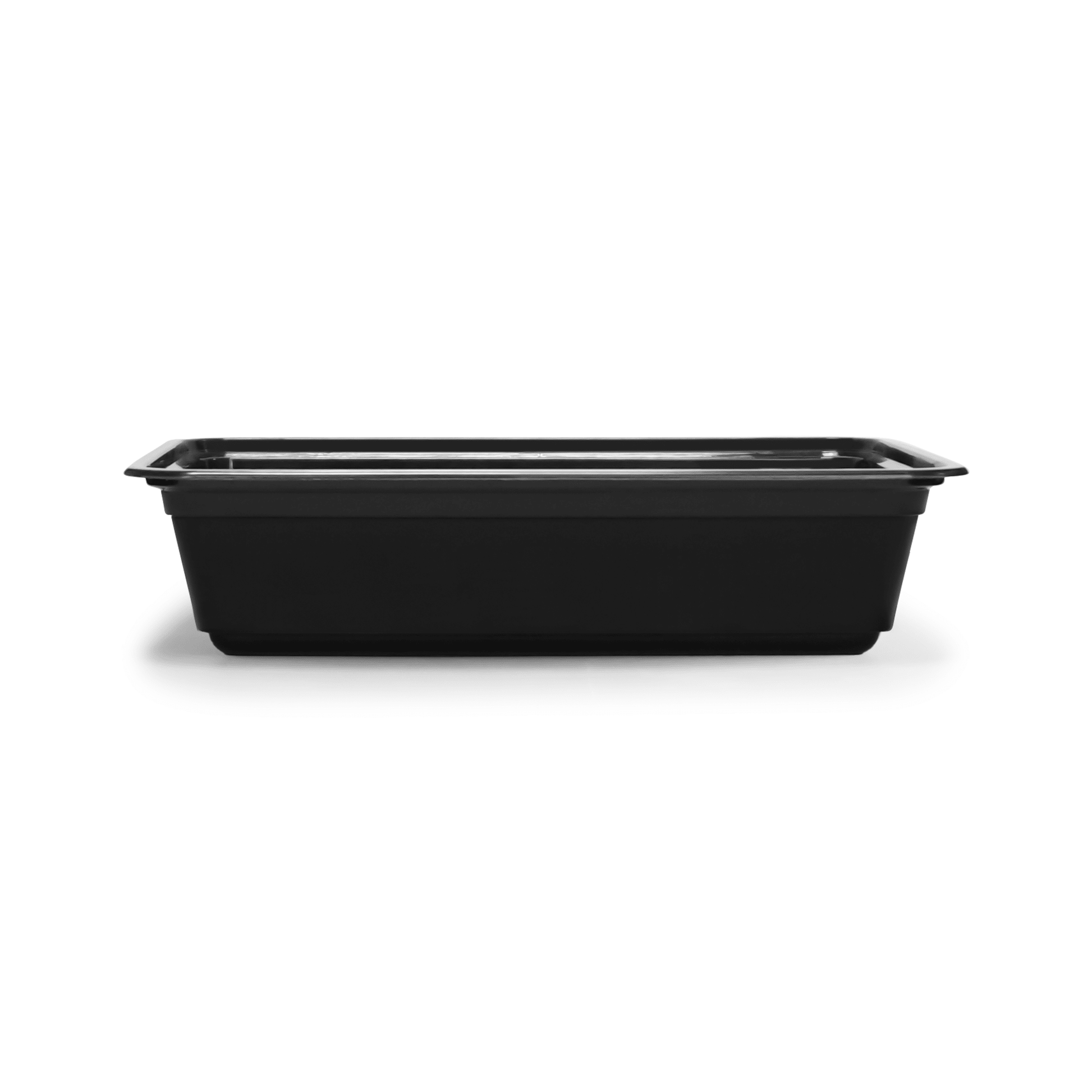 [150ct] 38oz PP Plastic Microwavable take - out Containers & Lids | Rectangular | Black - Biocean by Danube BlueBiocean
