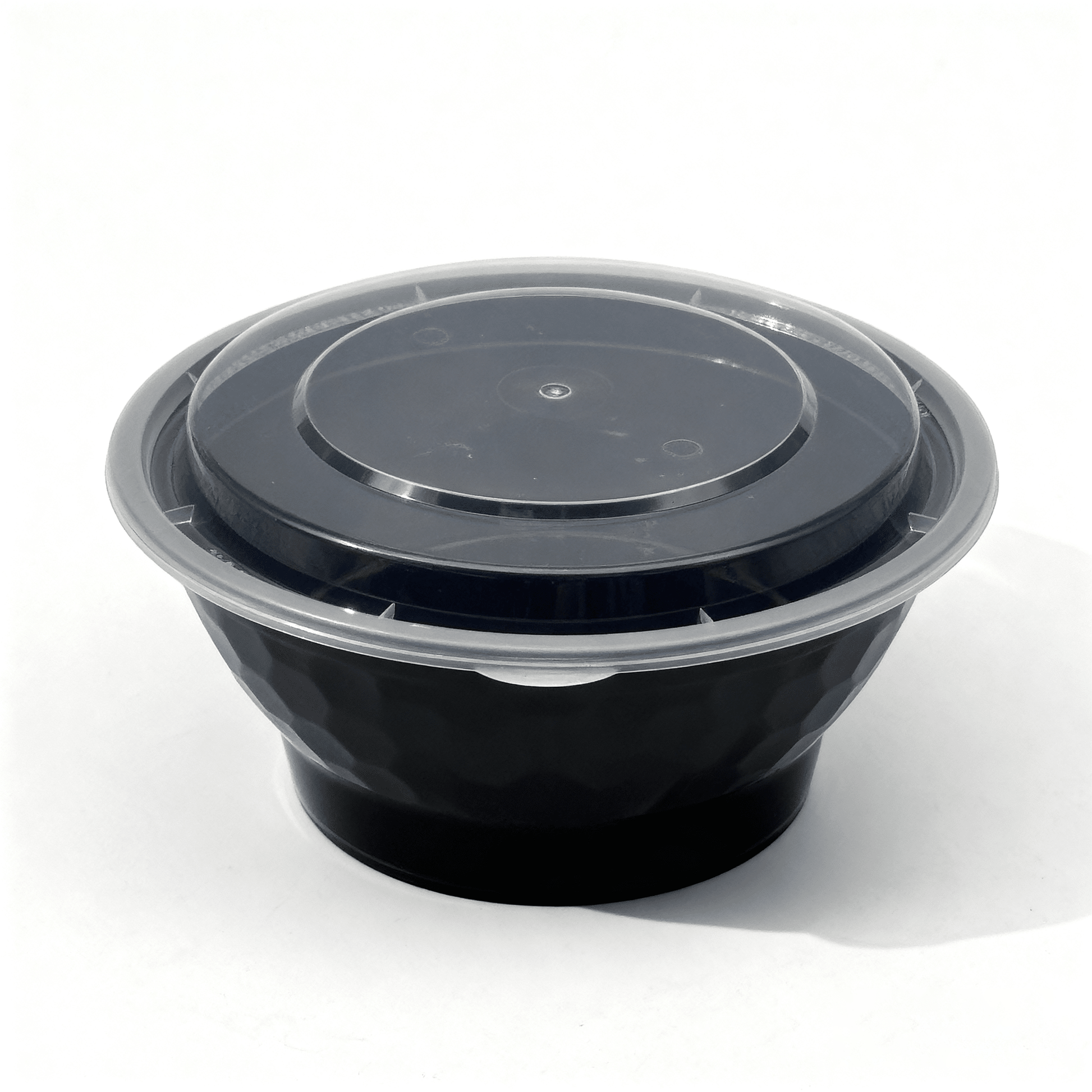 [150ct] 42 oz Microwaveable Heavy Weight Bowls & Lids | Round | Black - Biocean by Danube BlueBiocean