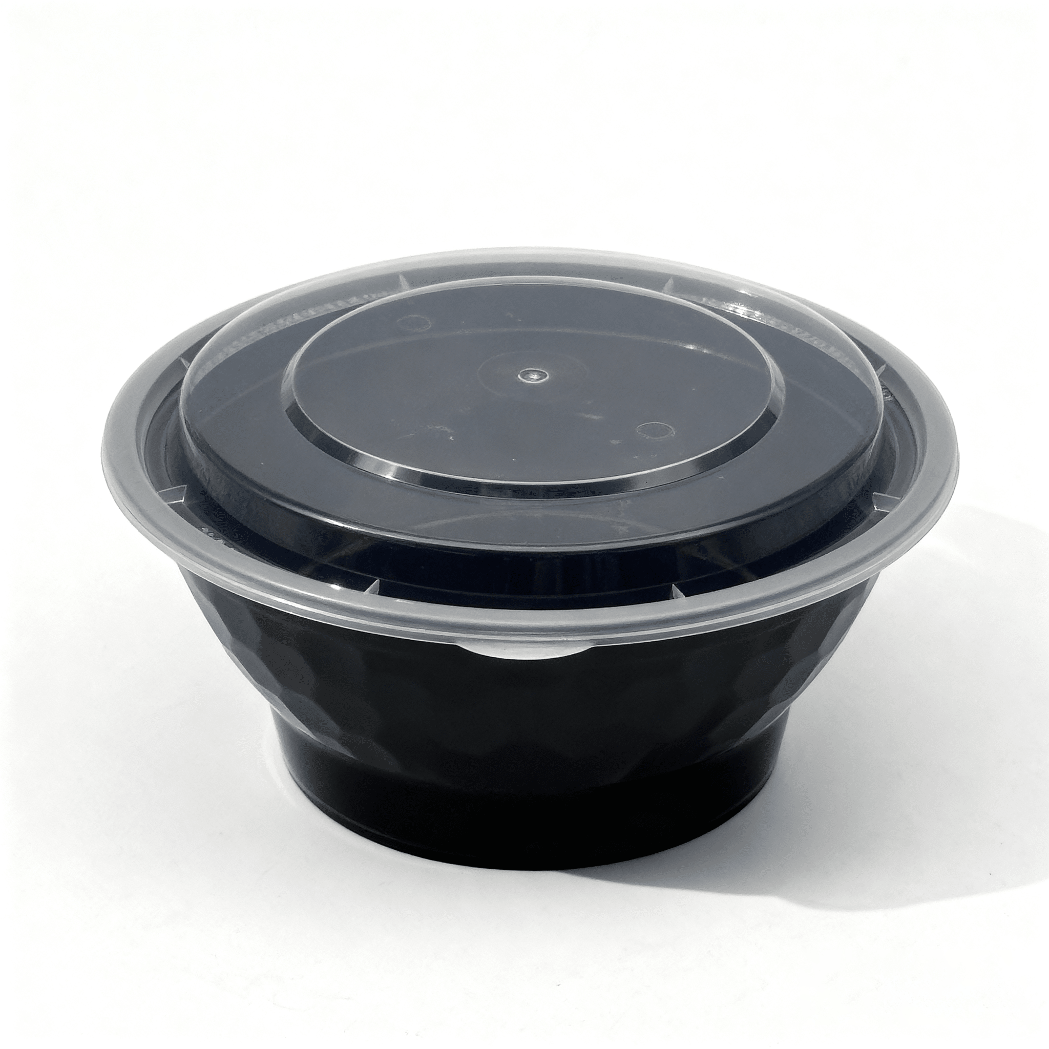 [150ct] 42 oz Microwaveable Heavy Weight Bowls & Lids | Round | Black - Biocean by Danube BlueBiocean