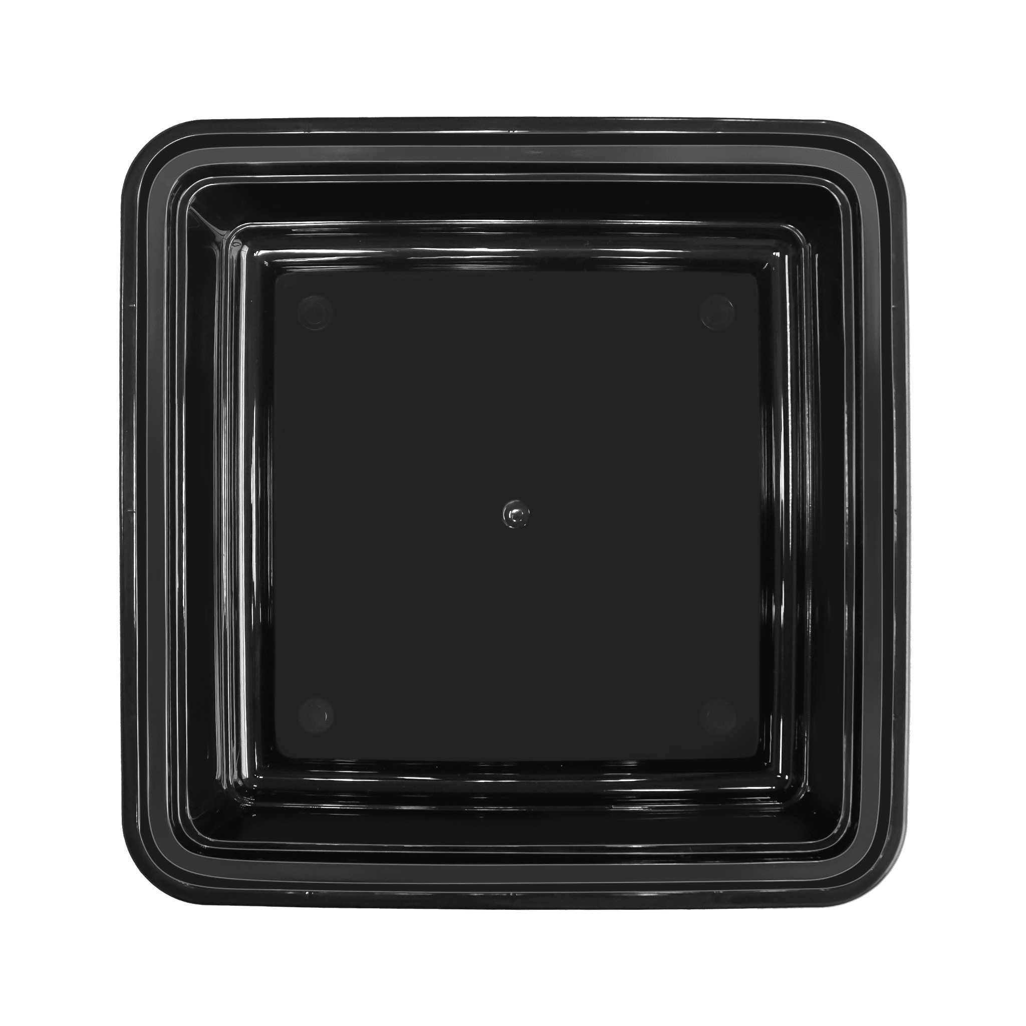 [150ct] 48 oz PP Plastic Microwavable take - out Containers & Lids | Rectangular | Black - Biocean by Danube BlueBiocean