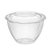 [150ct] 48oz PET Salad Bowl with Lid | Clear - Biocean by Danube BlueBiocean