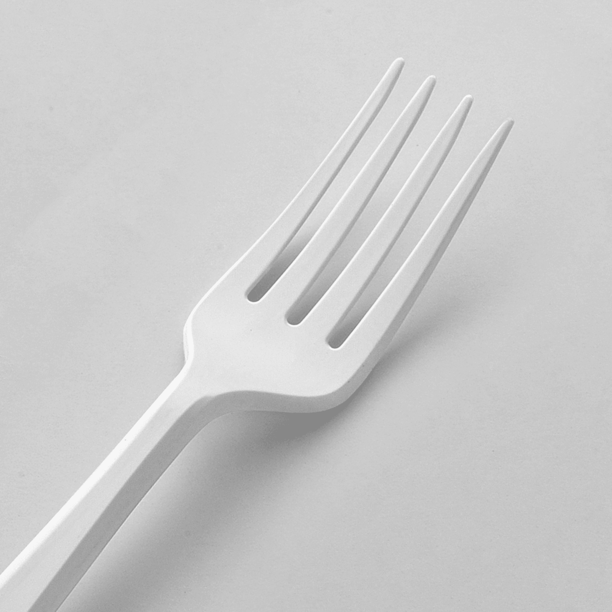 [150ct] Compostable PLA Heavy Weight Forks | Whtie - Biocean by Danube BlueBiocean