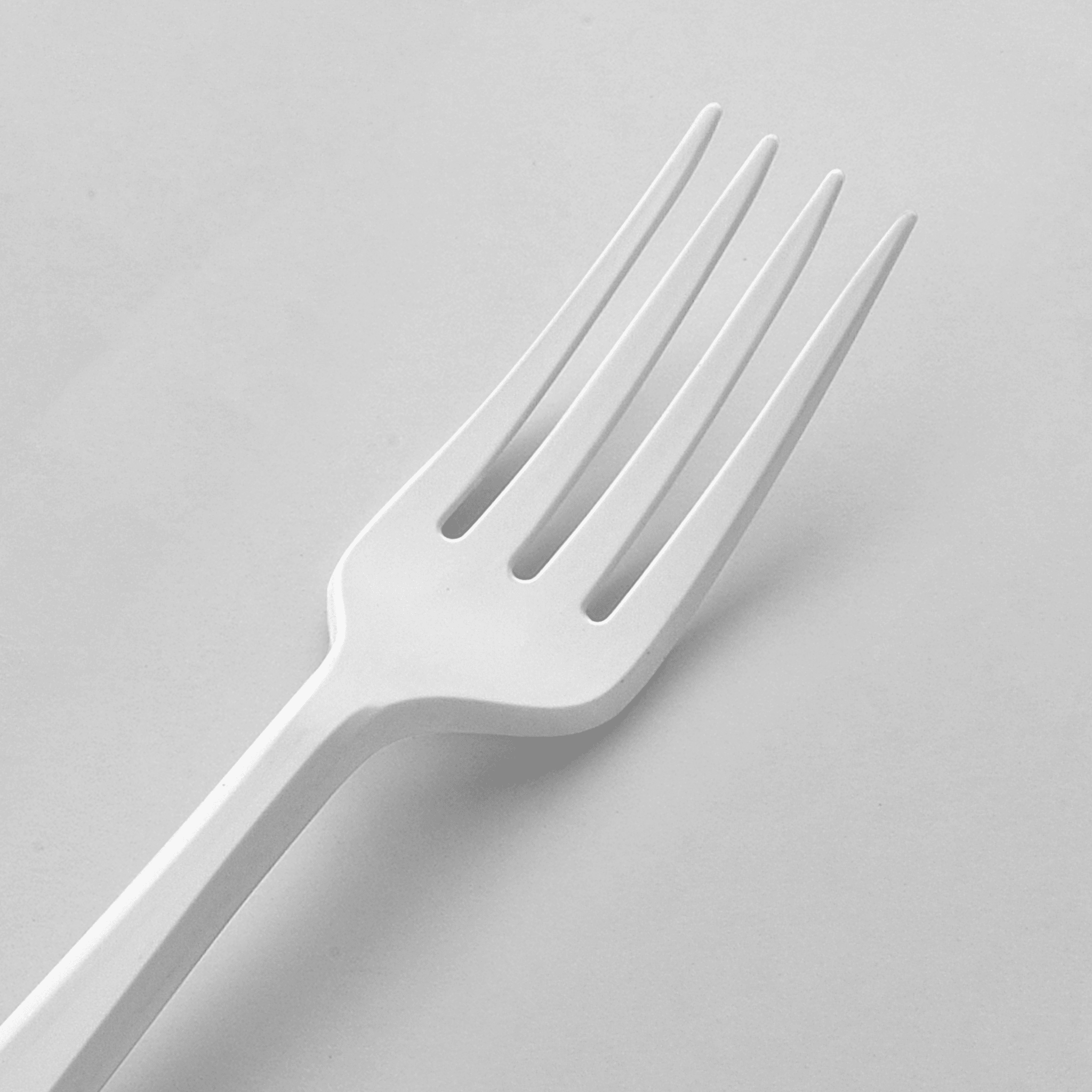 [150ct] Compostable PLA Heavy Weight Forks | Whtie - Biocean by Danube BlueBiocean