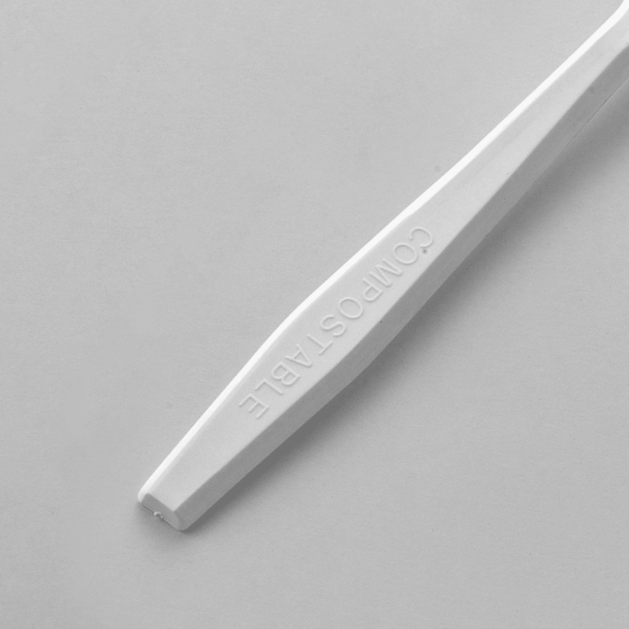[150ct] Compostable PLA Heavy Weight Tea Spoons | Whtie - Biocean by Danube BlueBiocean