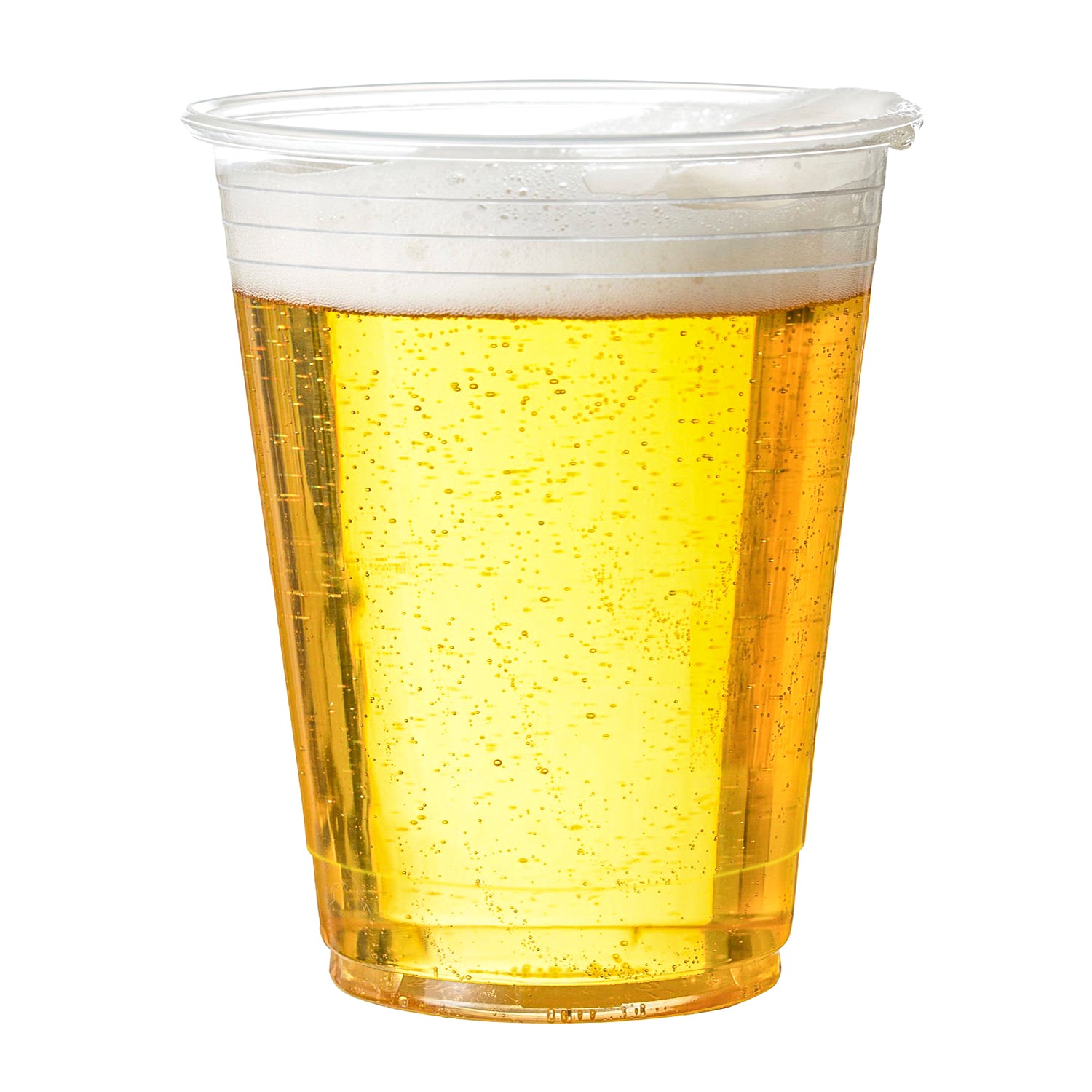 16 oz Clear PET Plastic Cold Cup with 98mm-1,000/Case