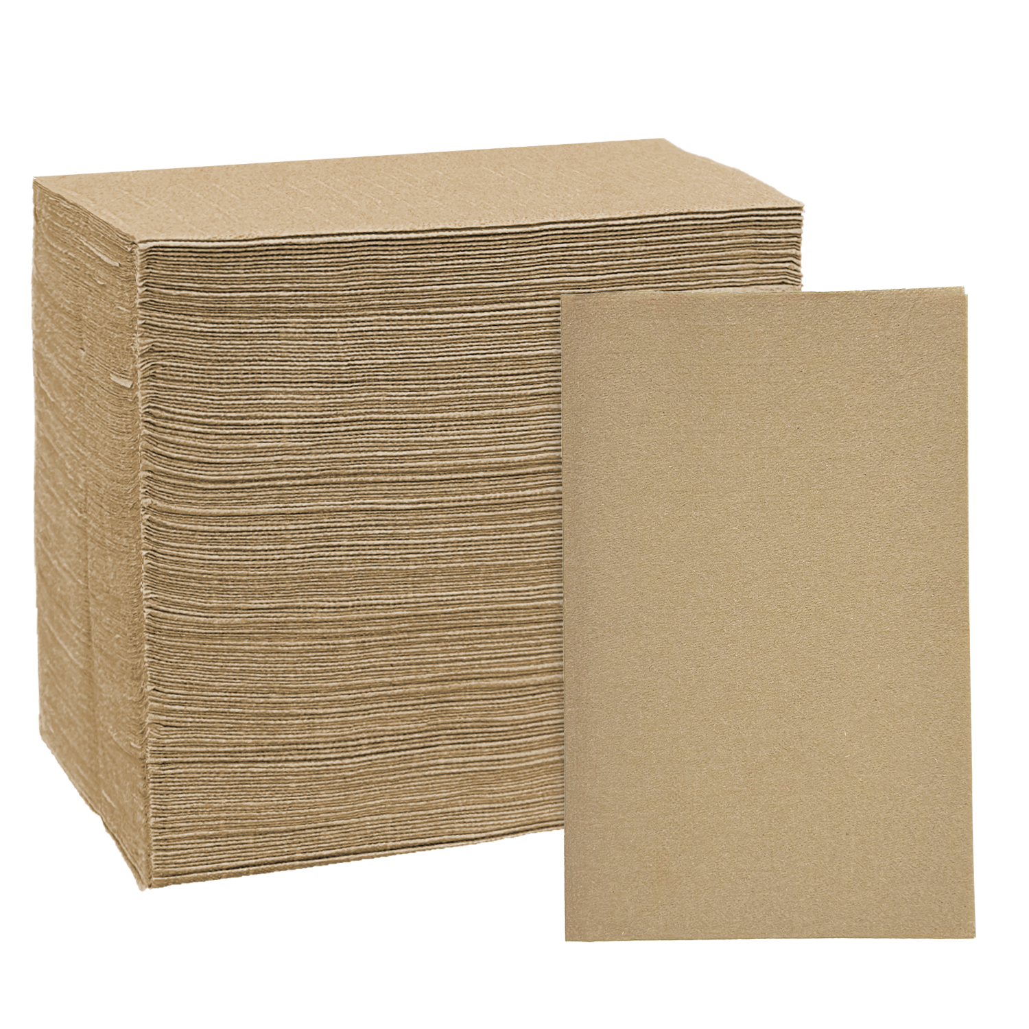 8" x 13" Kraft 1-Ply 1/4 Fold Dispenser Napkins-6,000/Case