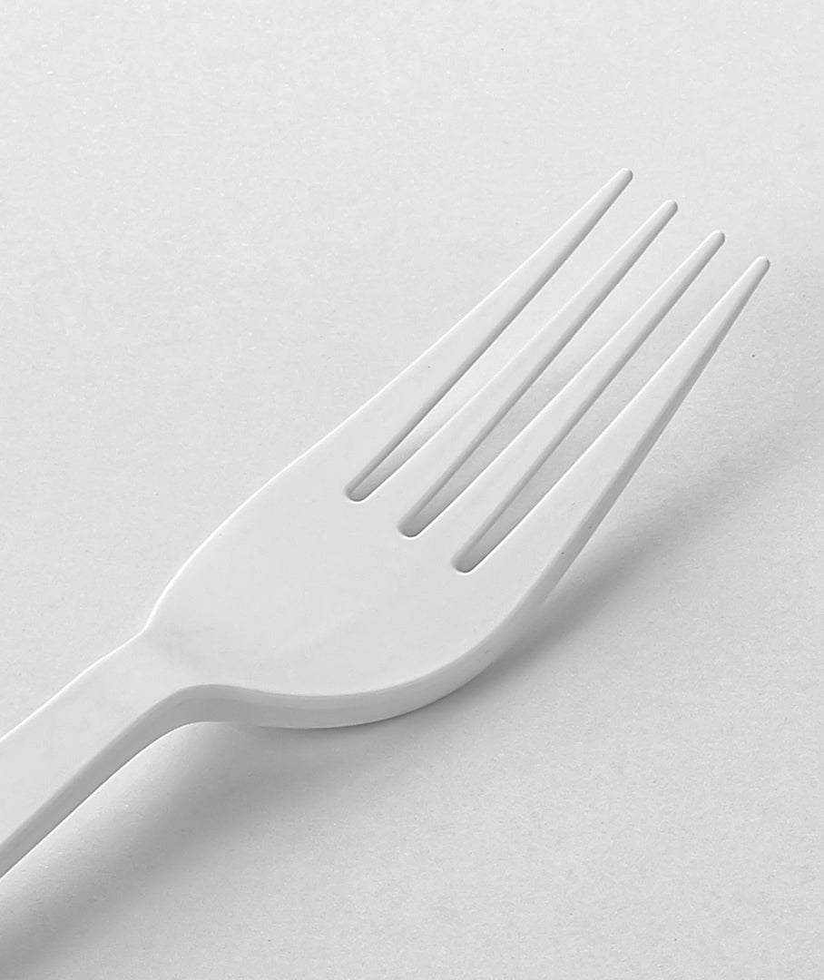 Heavy Weight White  compostable PLA Fork - 1,000/Case