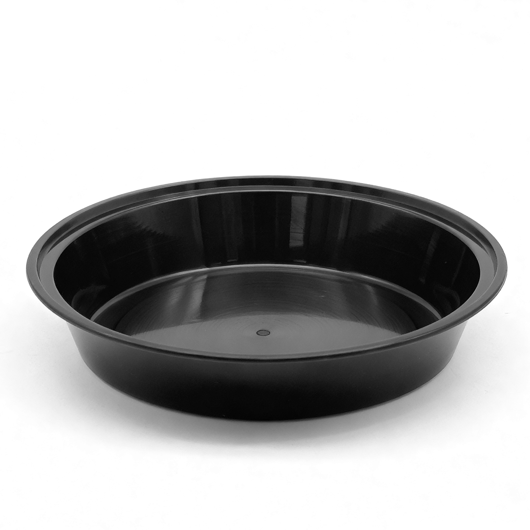 [150ct] 48 oz PP Plastic Microwaveable Takeout Containers & Lids | Round | Black