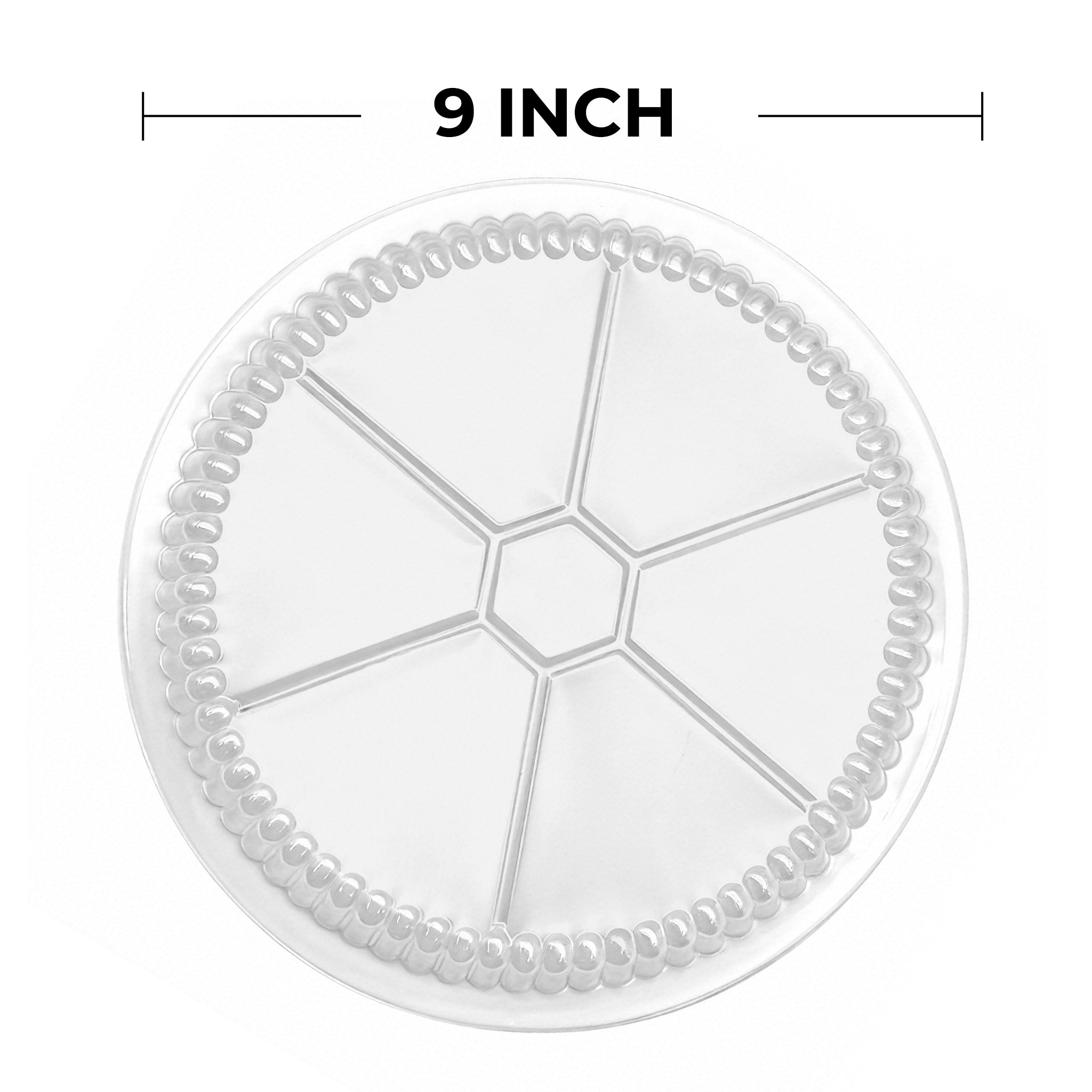 [500 ct] 9" OPS Dome Lids for Foil Pans | Round | Clear