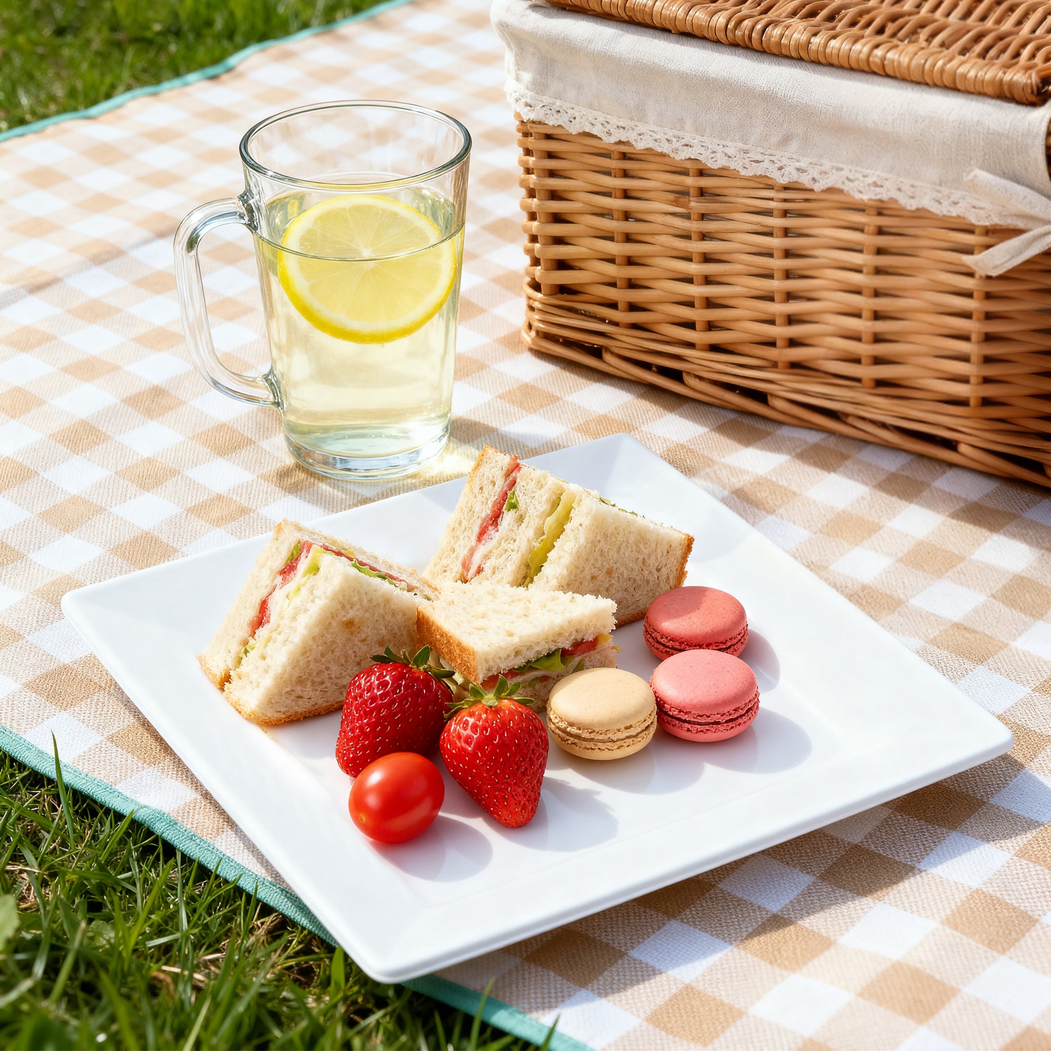White Bagasse Eco-Friendly 10"×10" Square Plates - 500/Case