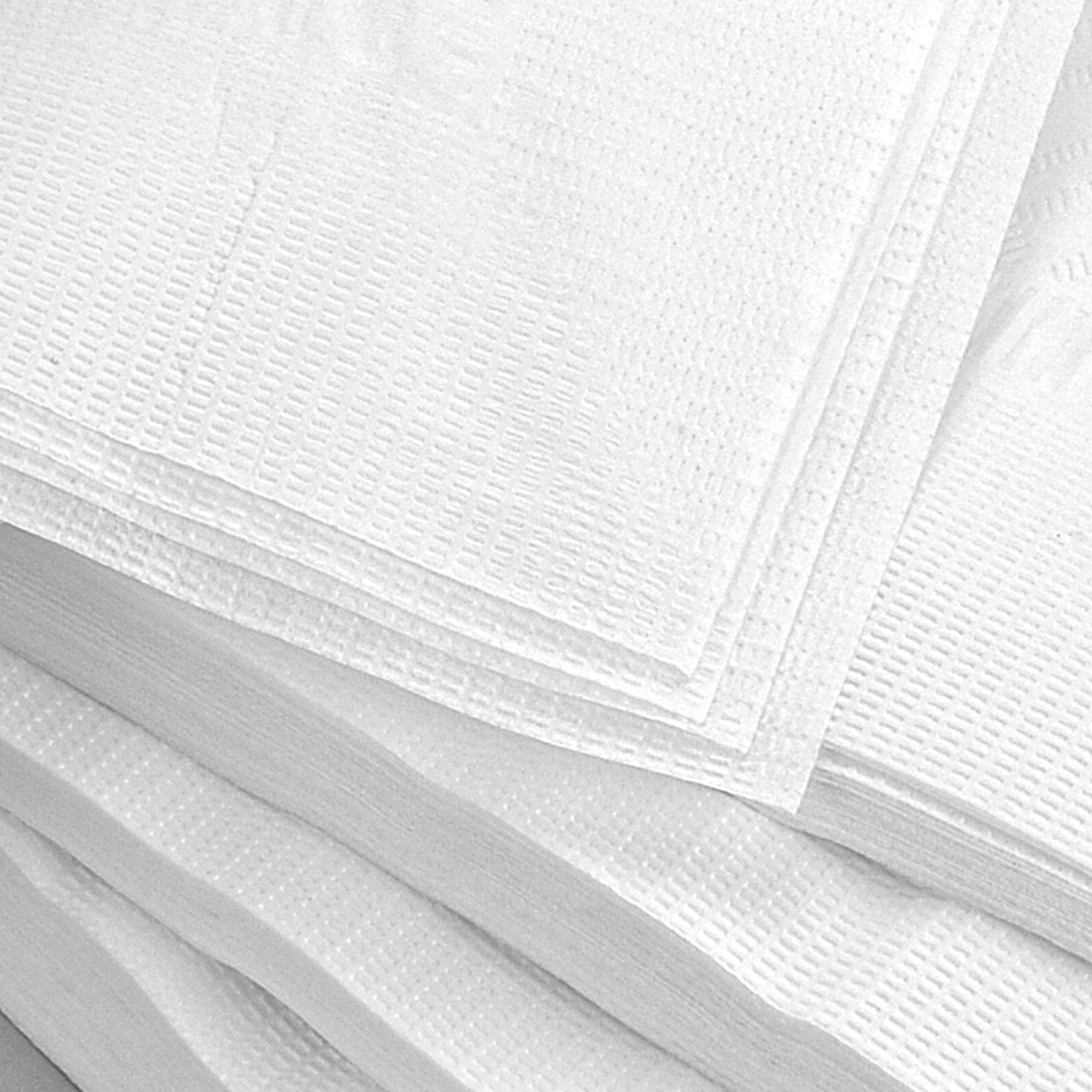 17" x 17" White 1-Ply 1/4 Fold Dinner Napkins-4,000/Case