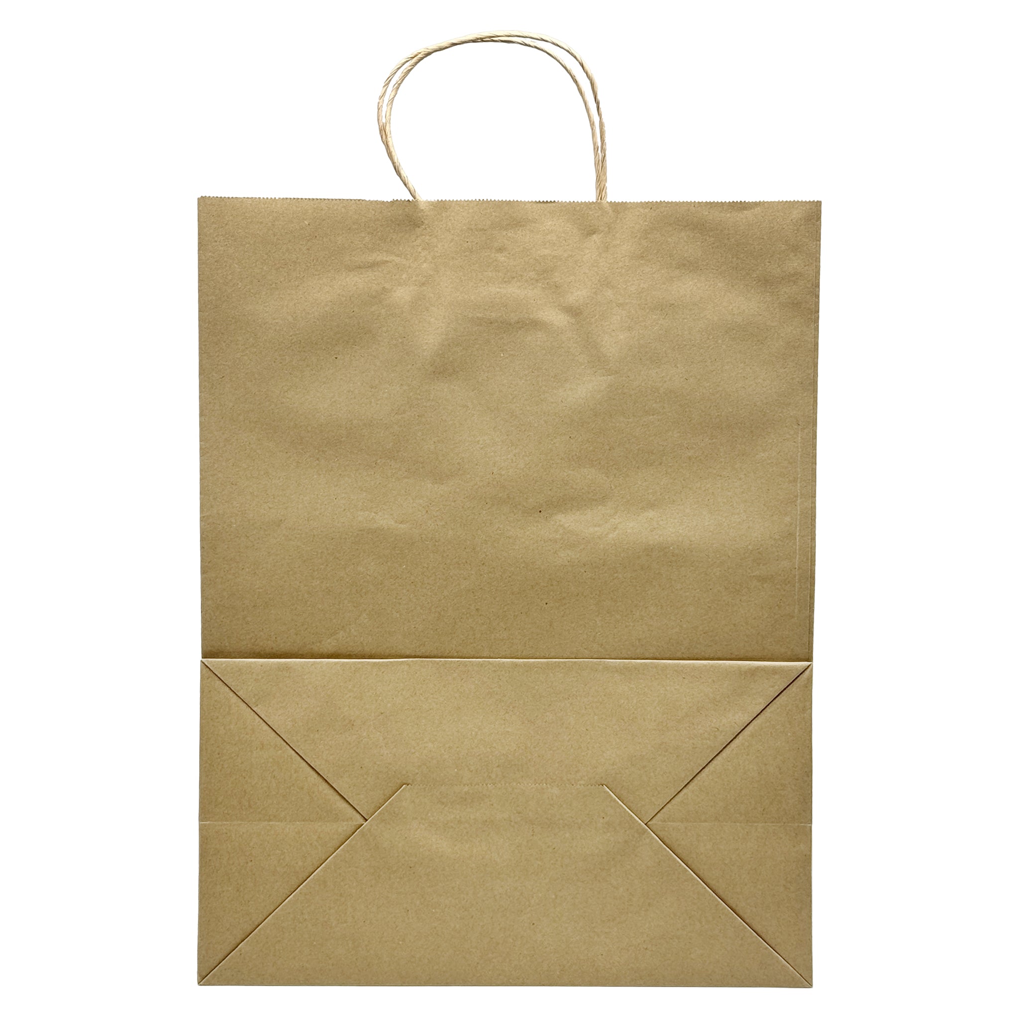 [250ct] 13" x 17"  x7" Kraft Paper Shopping Bags with Handles | Natural