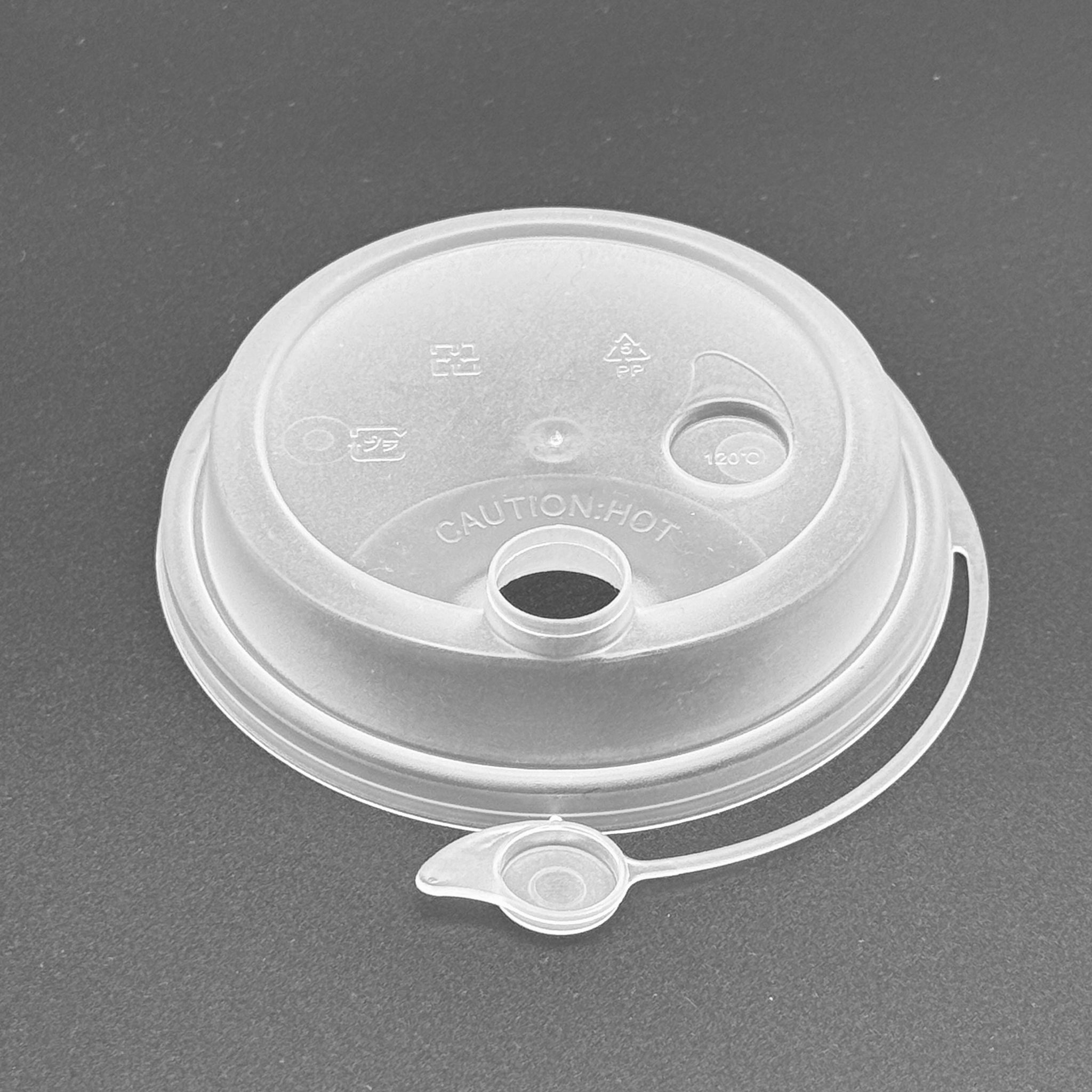 [1,000 ct] PP Plastic Sipper Dome Lids | 90 mm | Clear