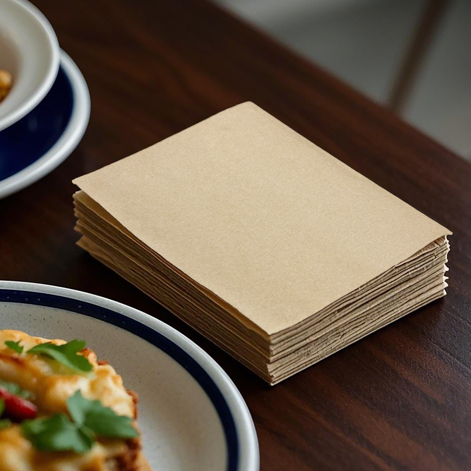 8" x 13" Kraft 1-Ply 1/4 Fold Dispenser Napkins-6,000/Case