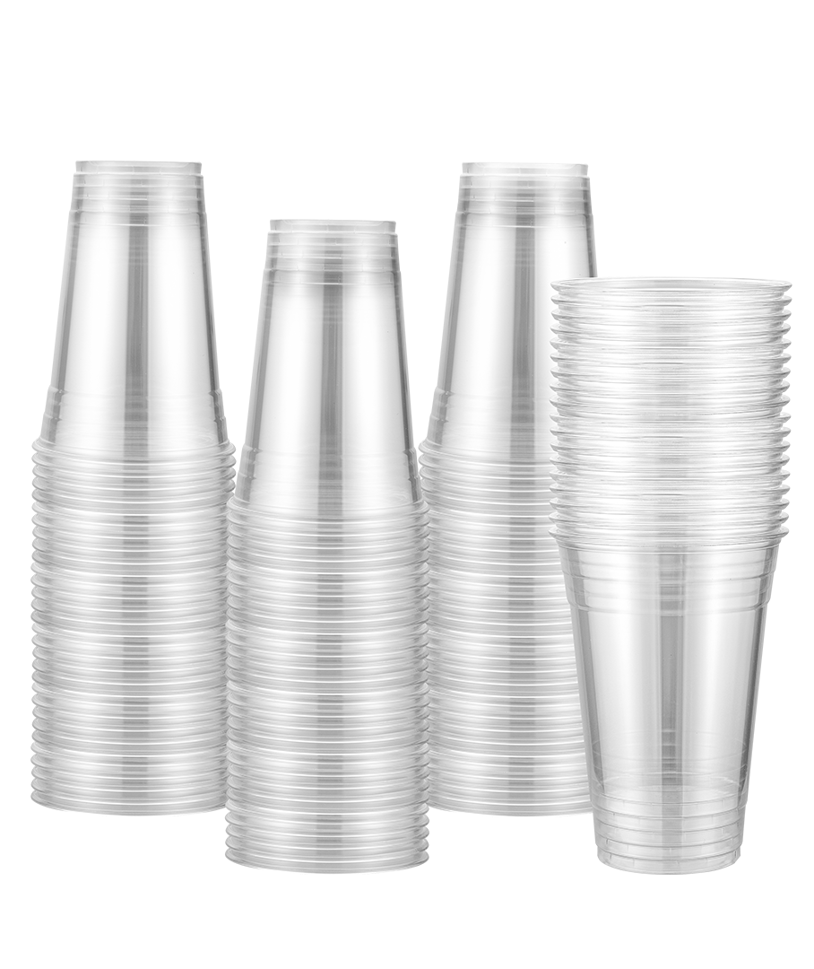 24 oz Clear PET Plastic Cold Cup with 98mm-600/Case