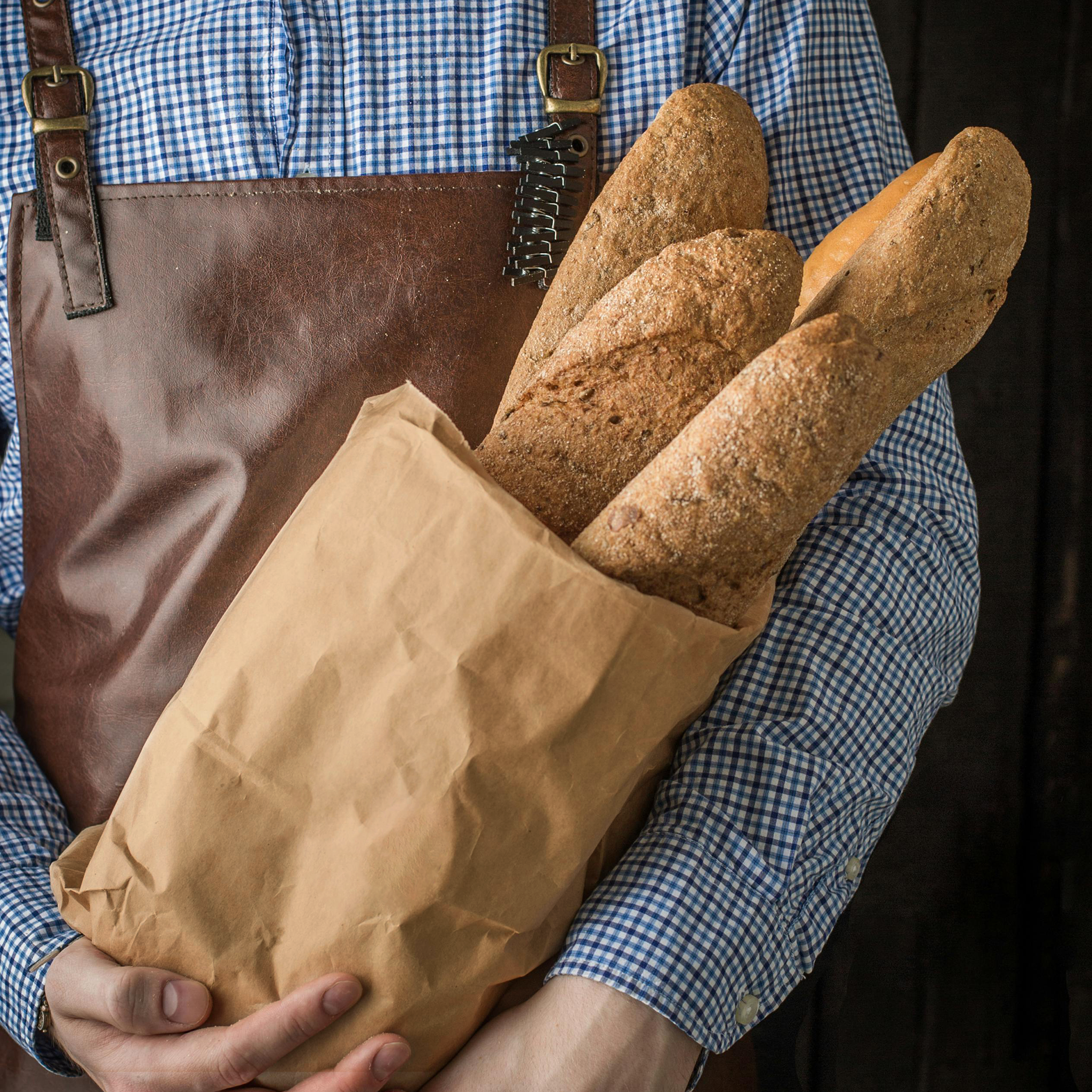 [400ct] 7.68"×4.73" ×15.55"  Kraft Paper Customizable Bag | Natural