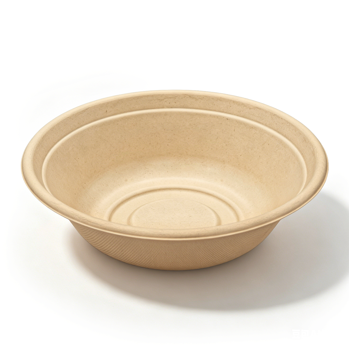 [500ct] 32oz Compostable Bagasse Bowls | Round | Natural