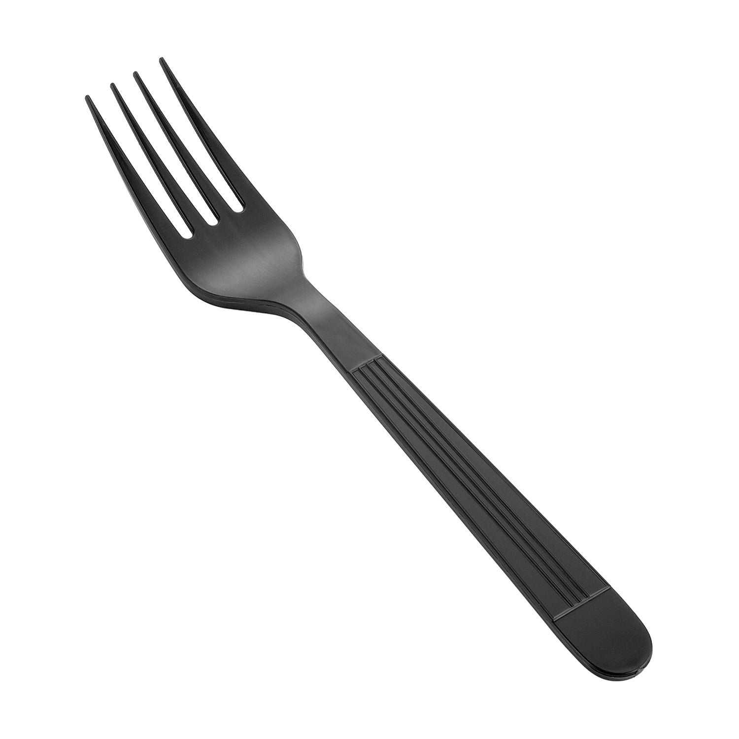 Heavy Weight Black  PP  Wrapped Fork - 1,000/Case