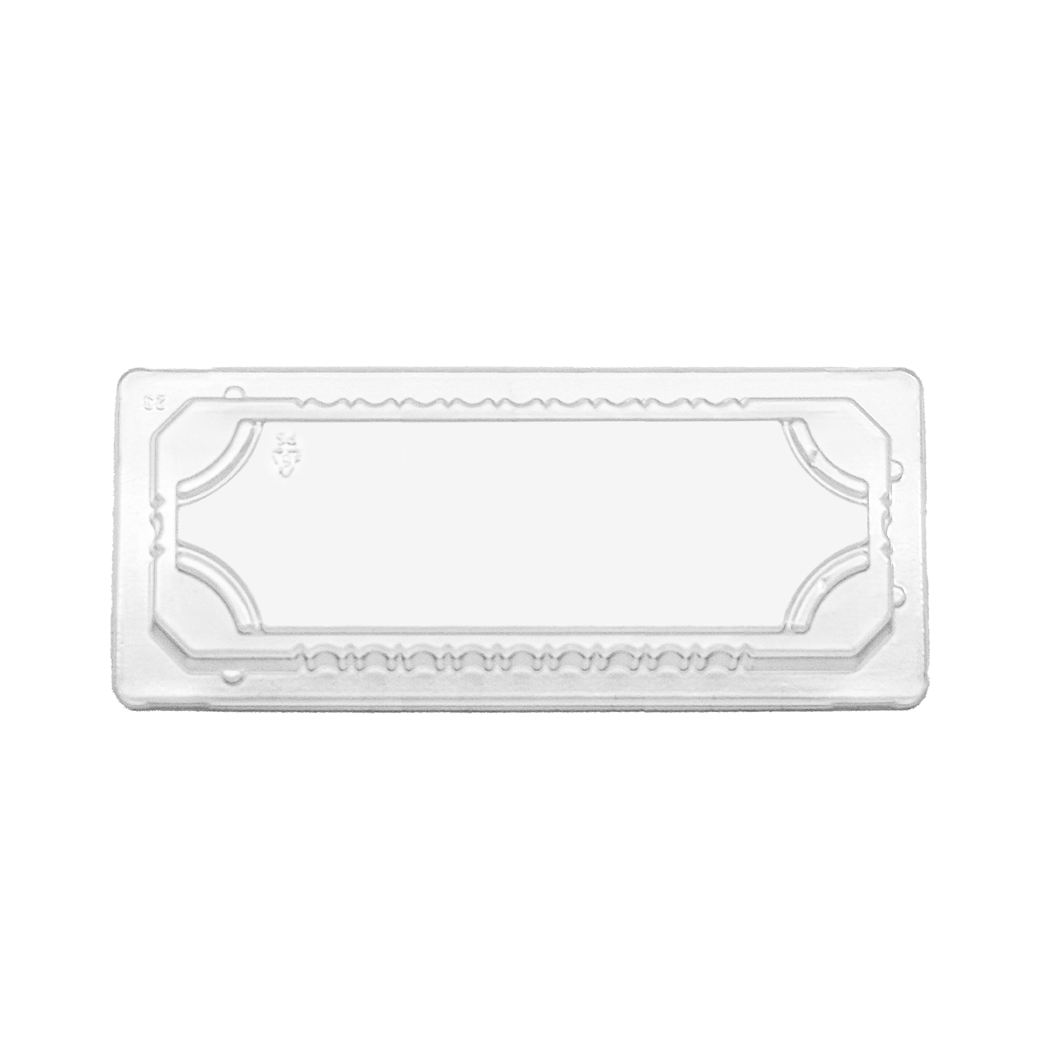 [1,400ct] PS Plastic 8 7/8" x 4" Sushi Tray Lid | Clear