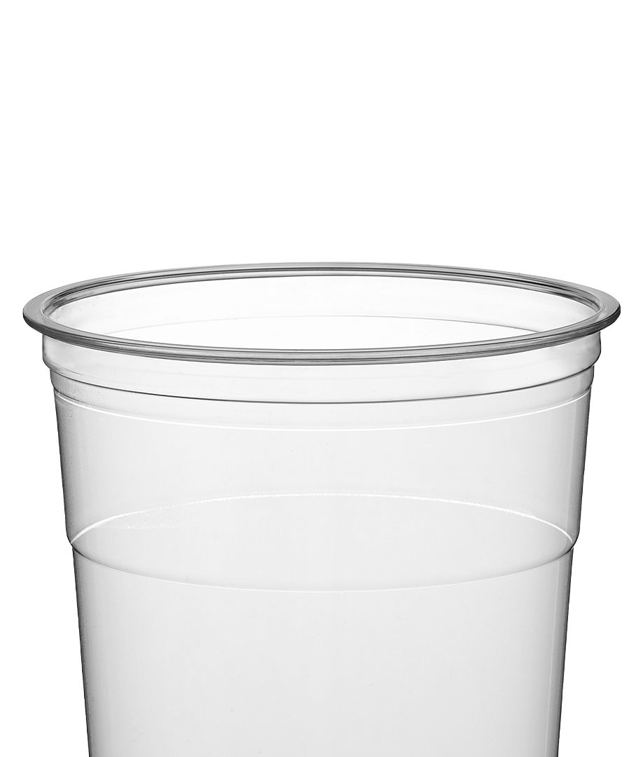 32 oz Clear PET Plastic Cold Cup with 107mm-300/Case