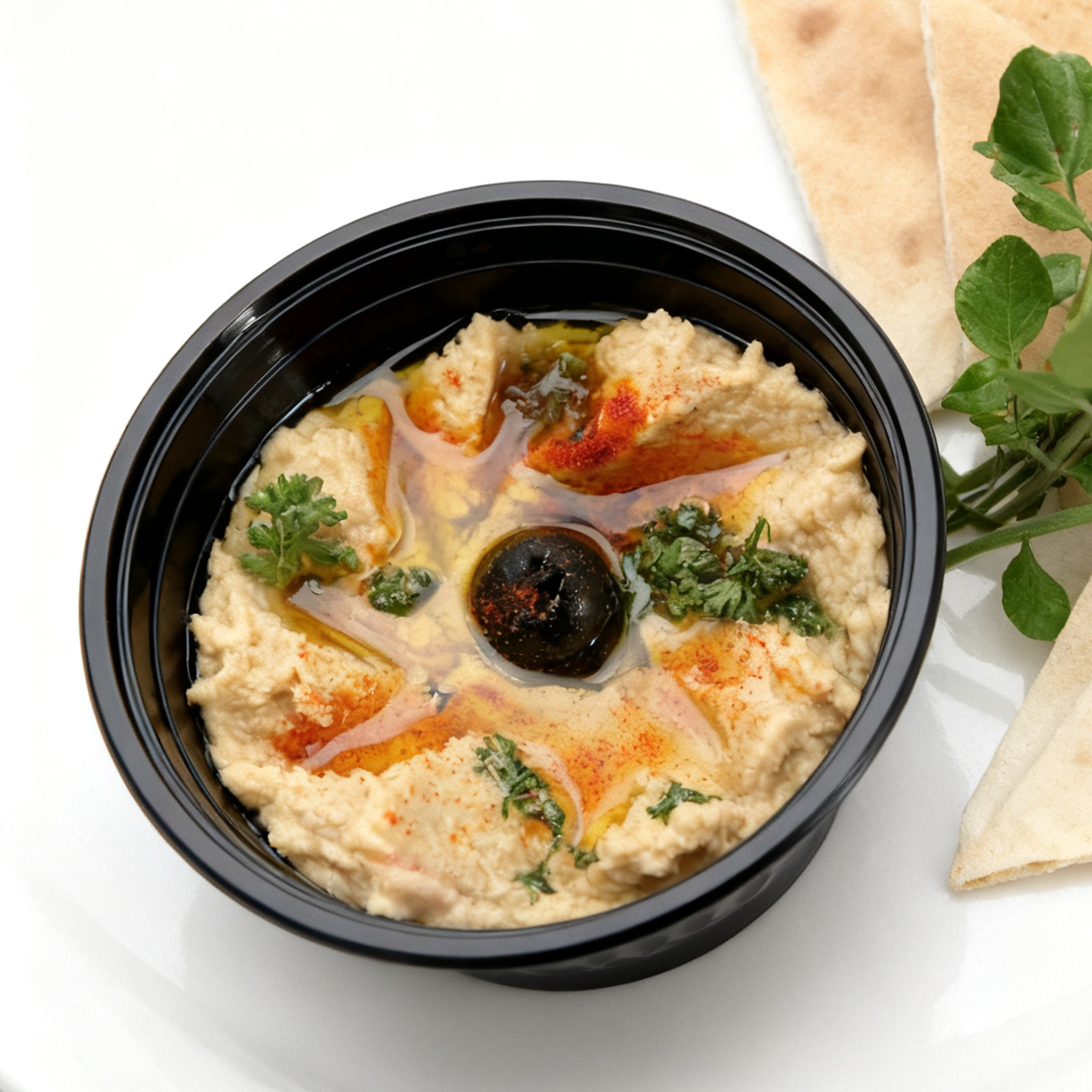 [150ct] 42 oz PP Plastic  Microwaveable Bowls & Lids | Round | Black