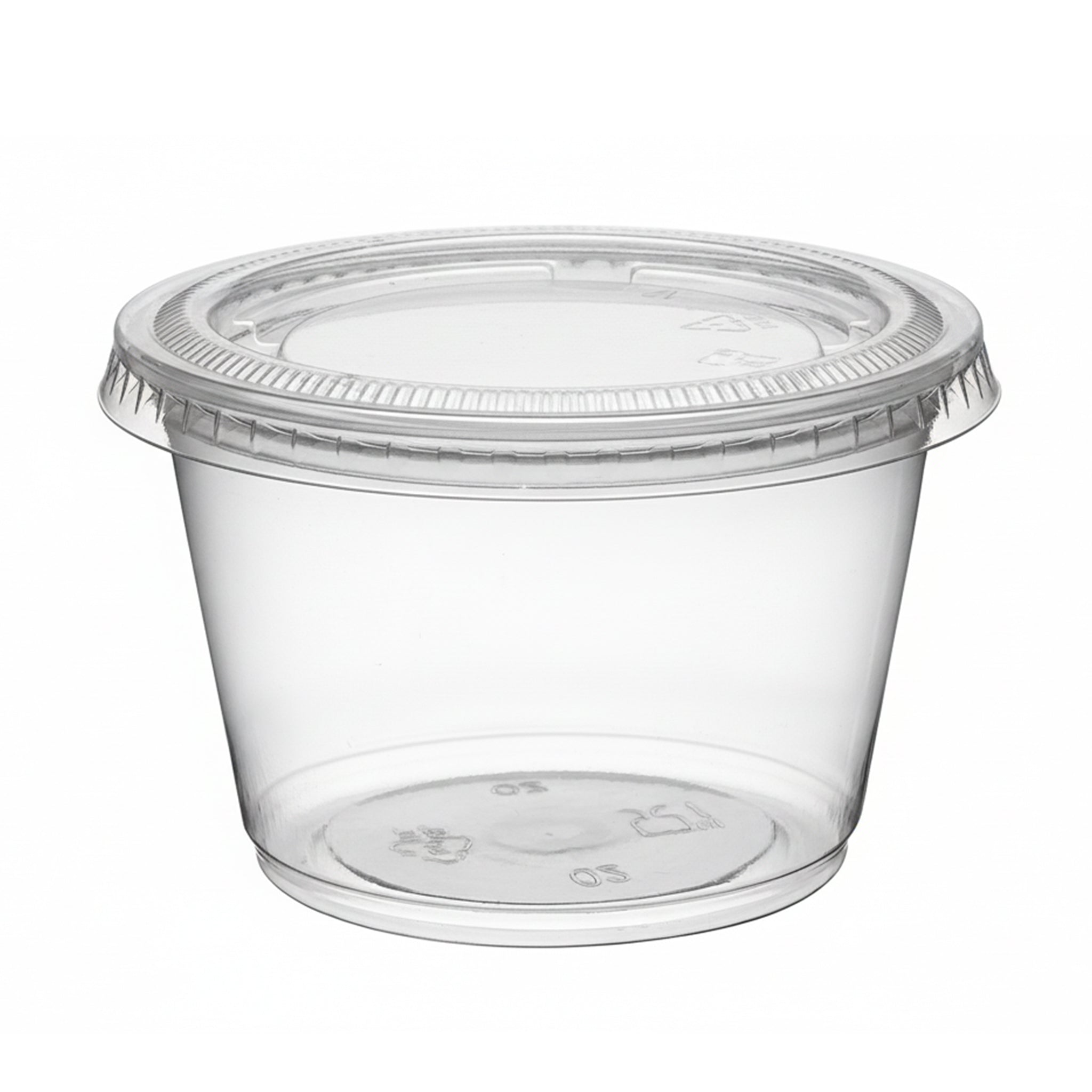 [2,000ct] 4 oz PP Plastic Portion Cups with PET Lids| Clear