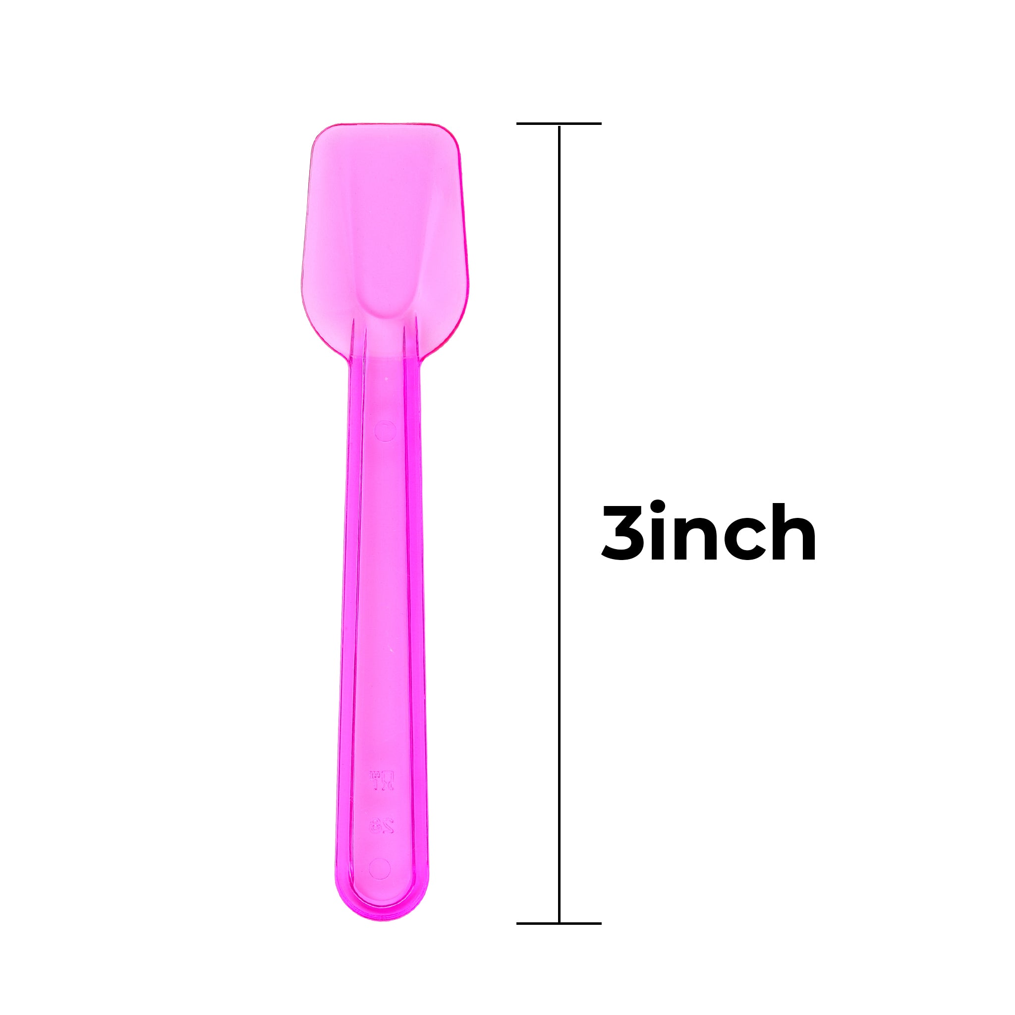[4,000 ct] 3" PS Plastic Gelato Spoons | Assorted Colors