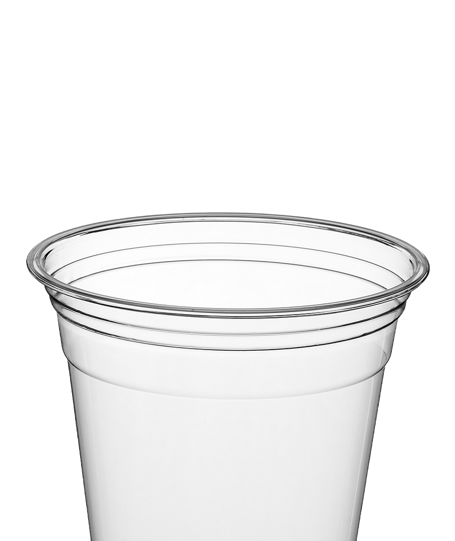 12 oz Clear PET Plastic Cold Cup with 98mm-1,000/Case