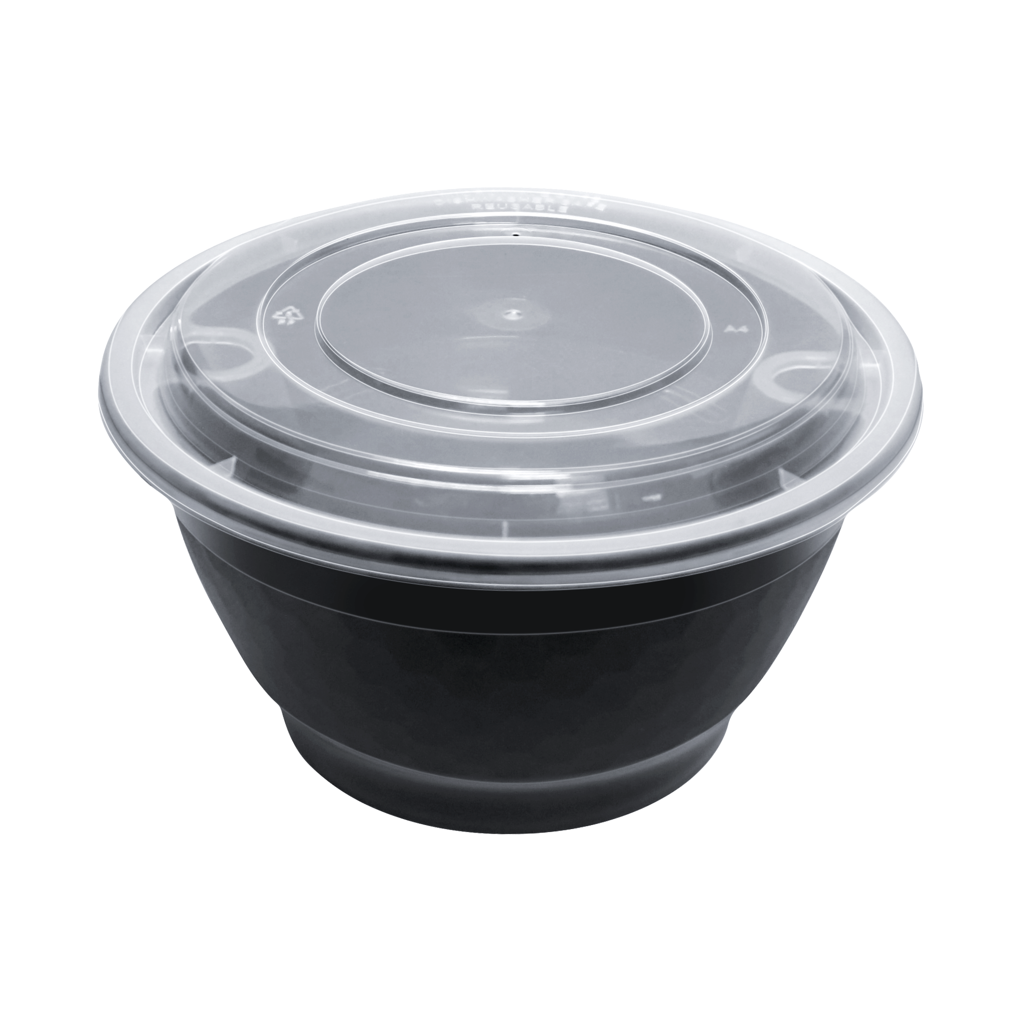 [120ct] 48oz PP Plastic Noodle Bowl | Black