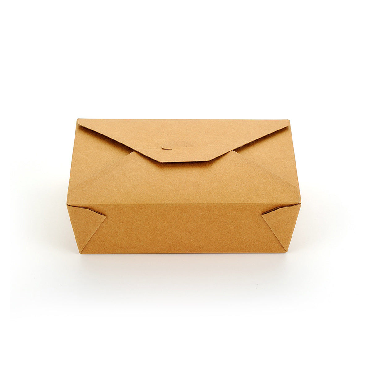 [200ct] Kraft Microwavable Folded Paper #2 Take-Out Containers | 54oz