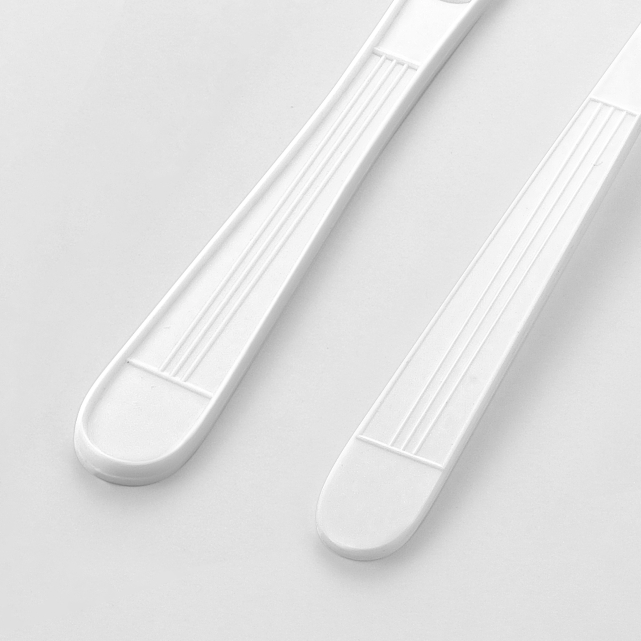 [500ct] PP Plastic Heavy Weight Cutlery Kits (Knife, Fork, Napkin) | White