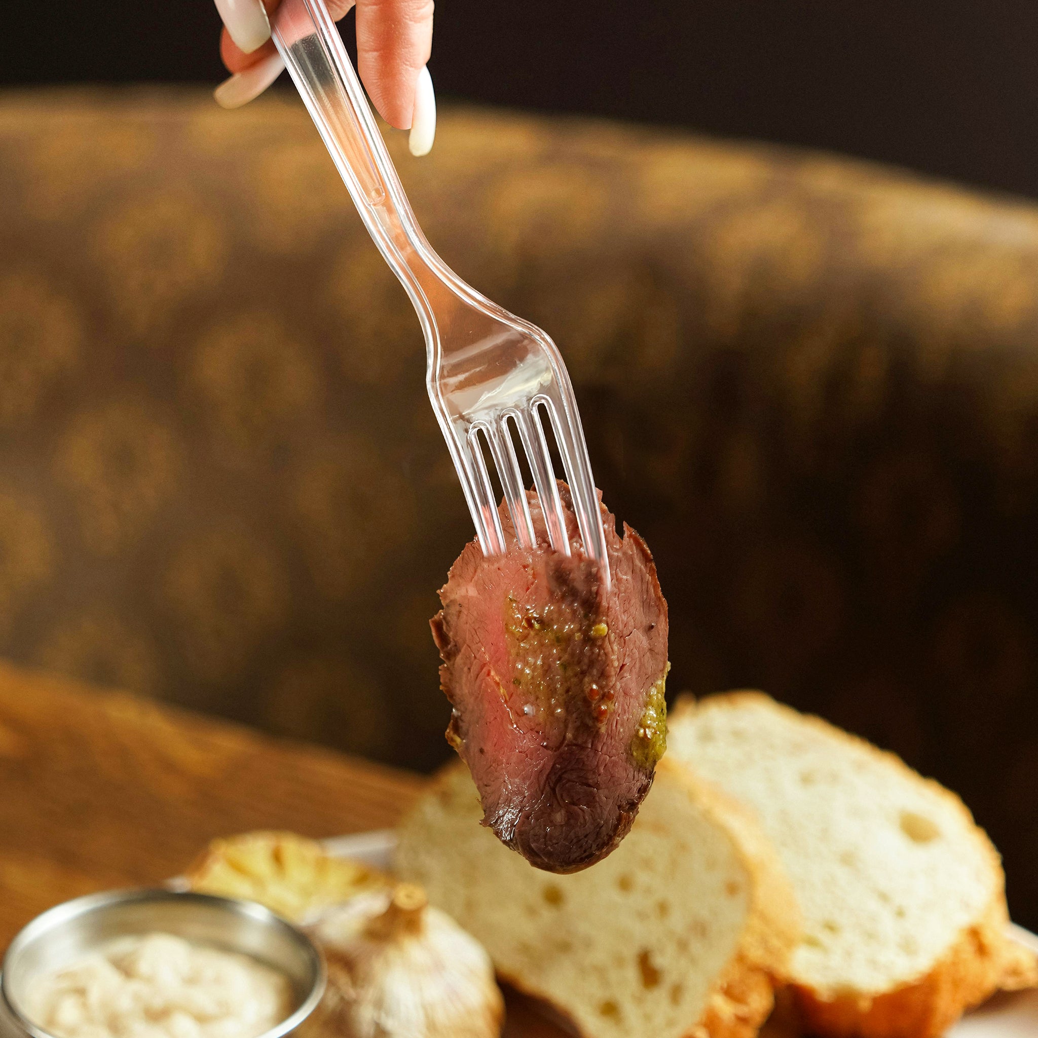 [400ct] PS Plastic Heavy Weight Forks | Clear