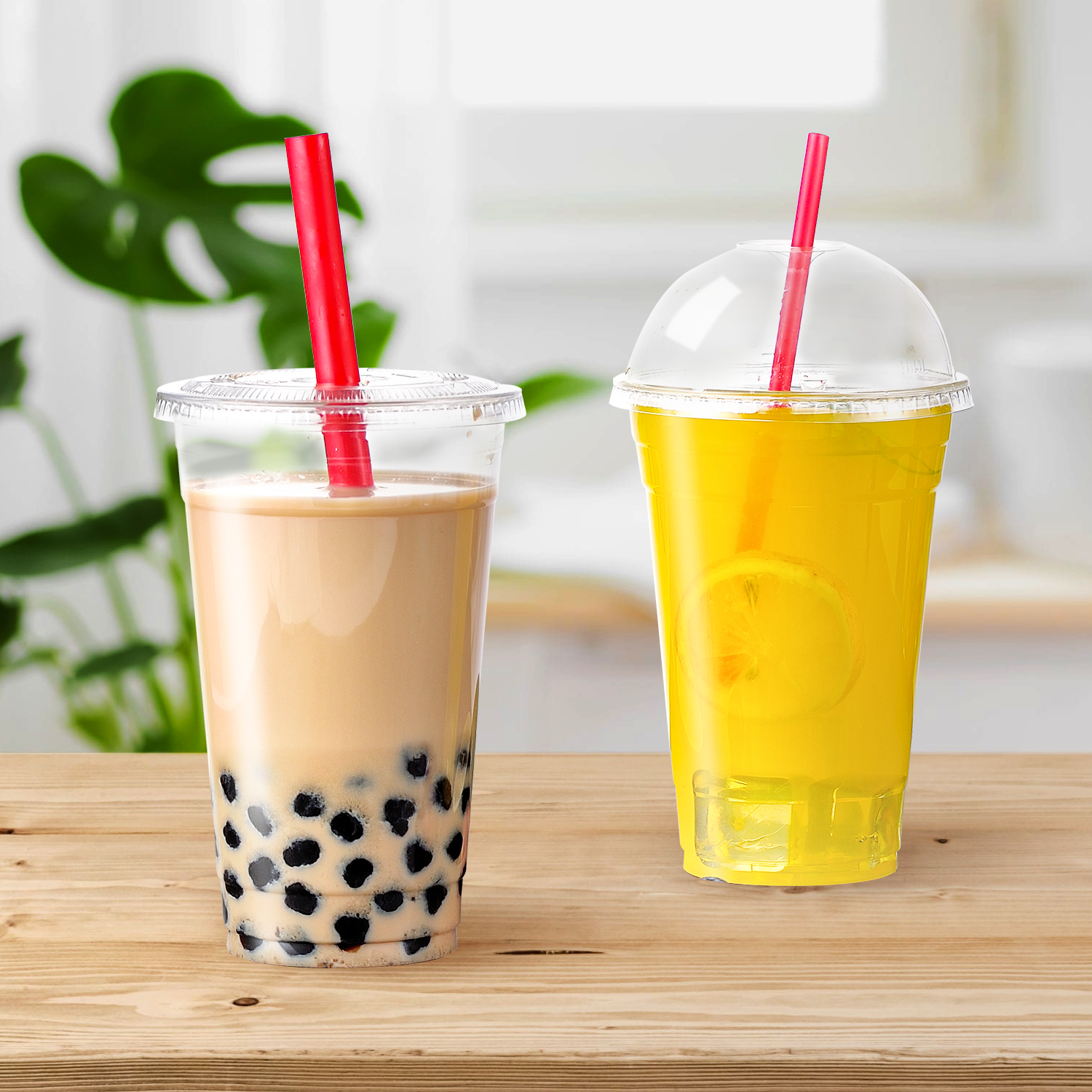 24 oz Clear PET Plastic Cold Cup with 98mm-600/Case