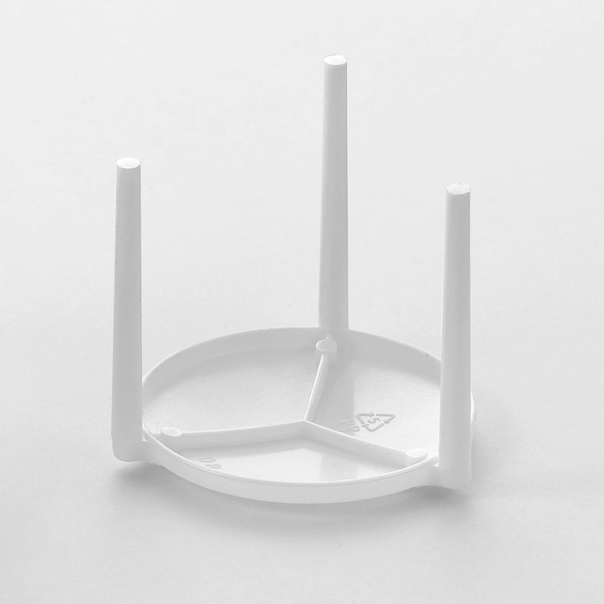 [10,00ct] 1.5" PP Plastic Medium weight Pizza Saver | White