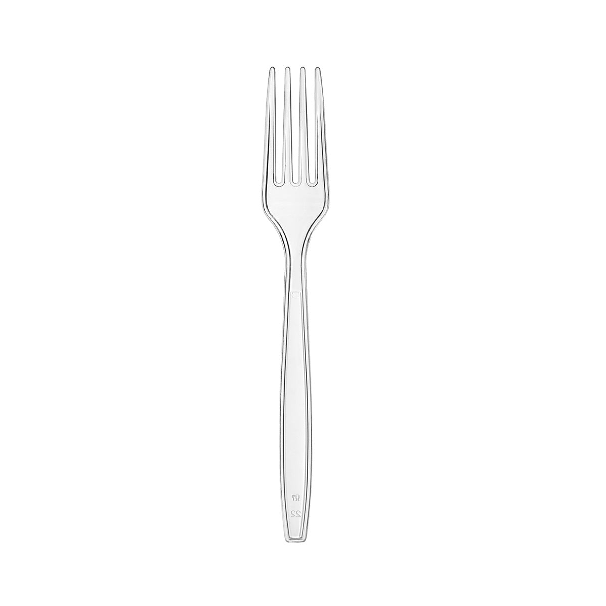 [1,000ct] PS Plastic Extra Heavy Weight  Forks | Clear