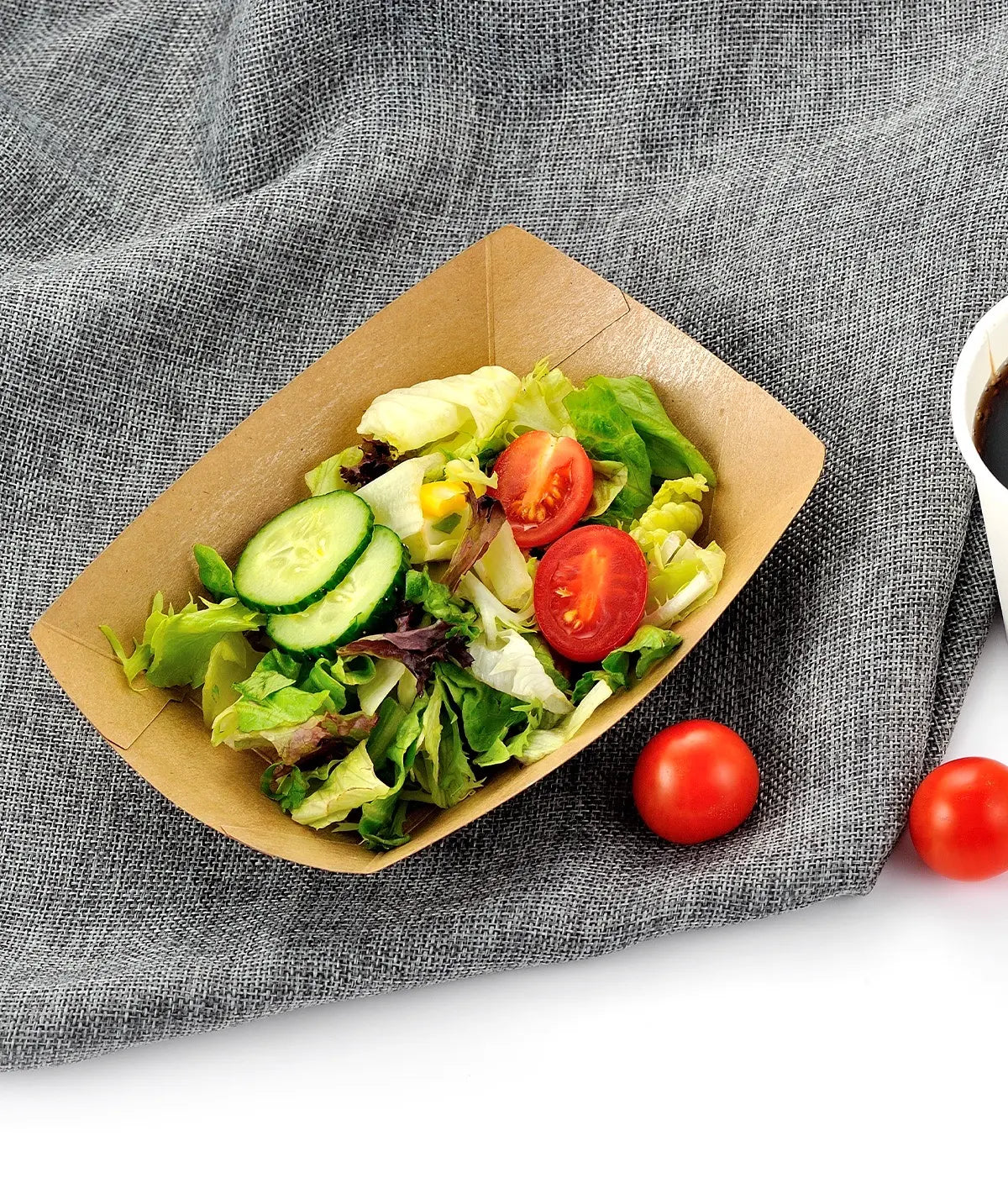 3lb Kraft Paper Food Trays- 500/Case