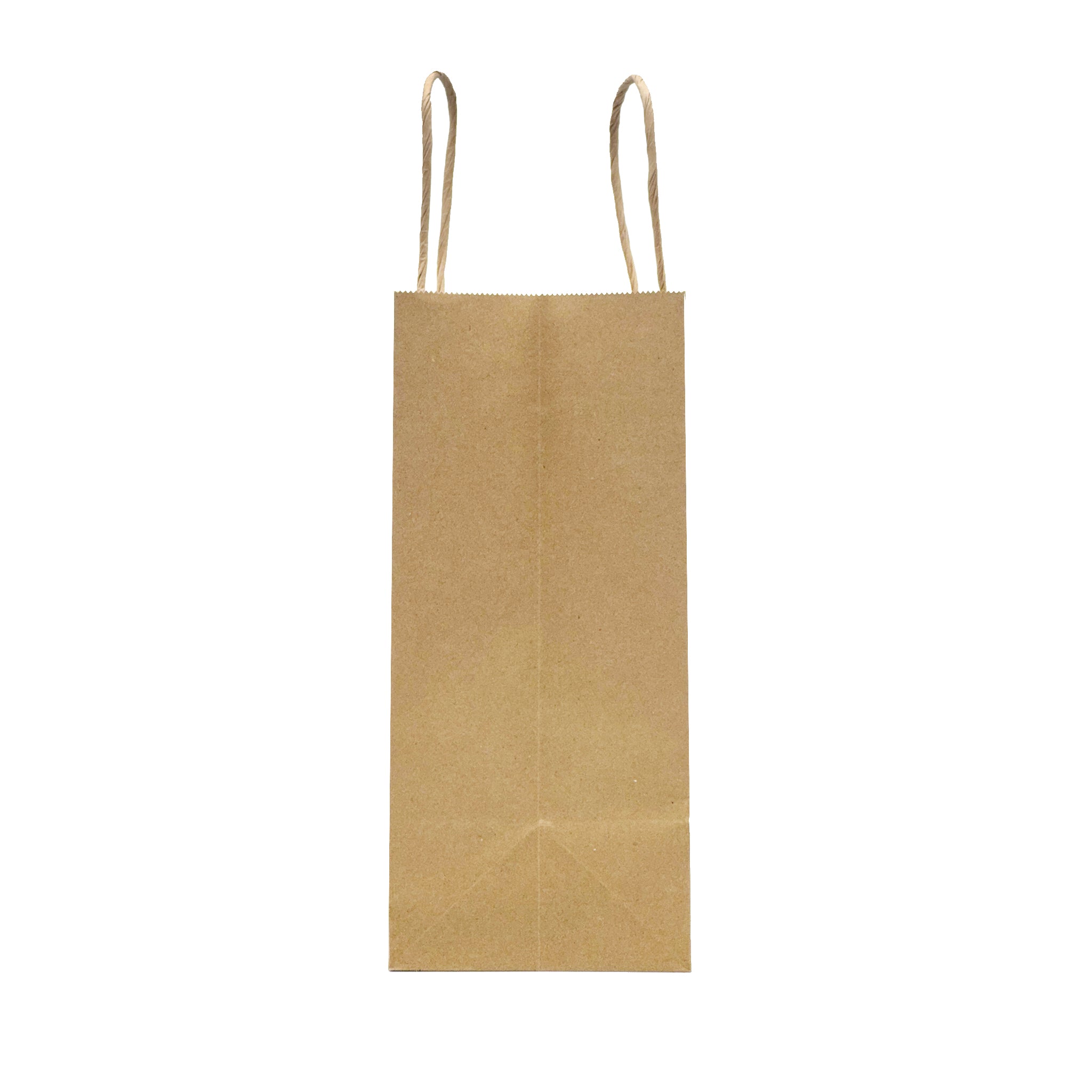 [250ct] 8" x 10"  x 4.5" Kraft Paper Shopping Bags with Handles | Natural