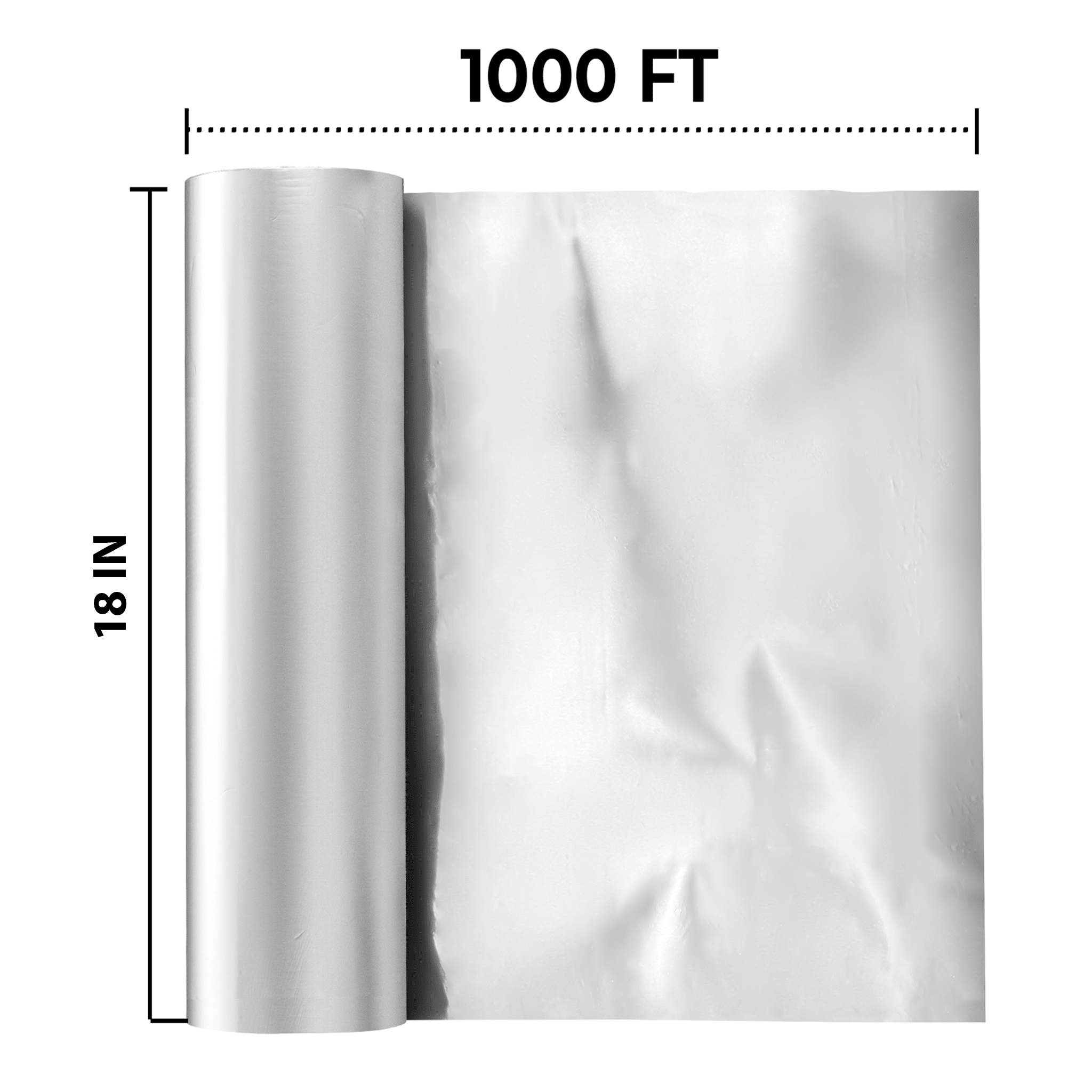 [1ct] 18" x 1000' Aluminum Foil Roll - Biocean by Danube BlueBiocean
