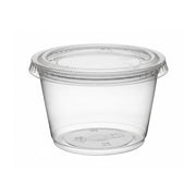 [2,000ct] 4 oz PP Plastic Portion Cups with PET Lids| Clear - Biocean by Danube BlueBiocean